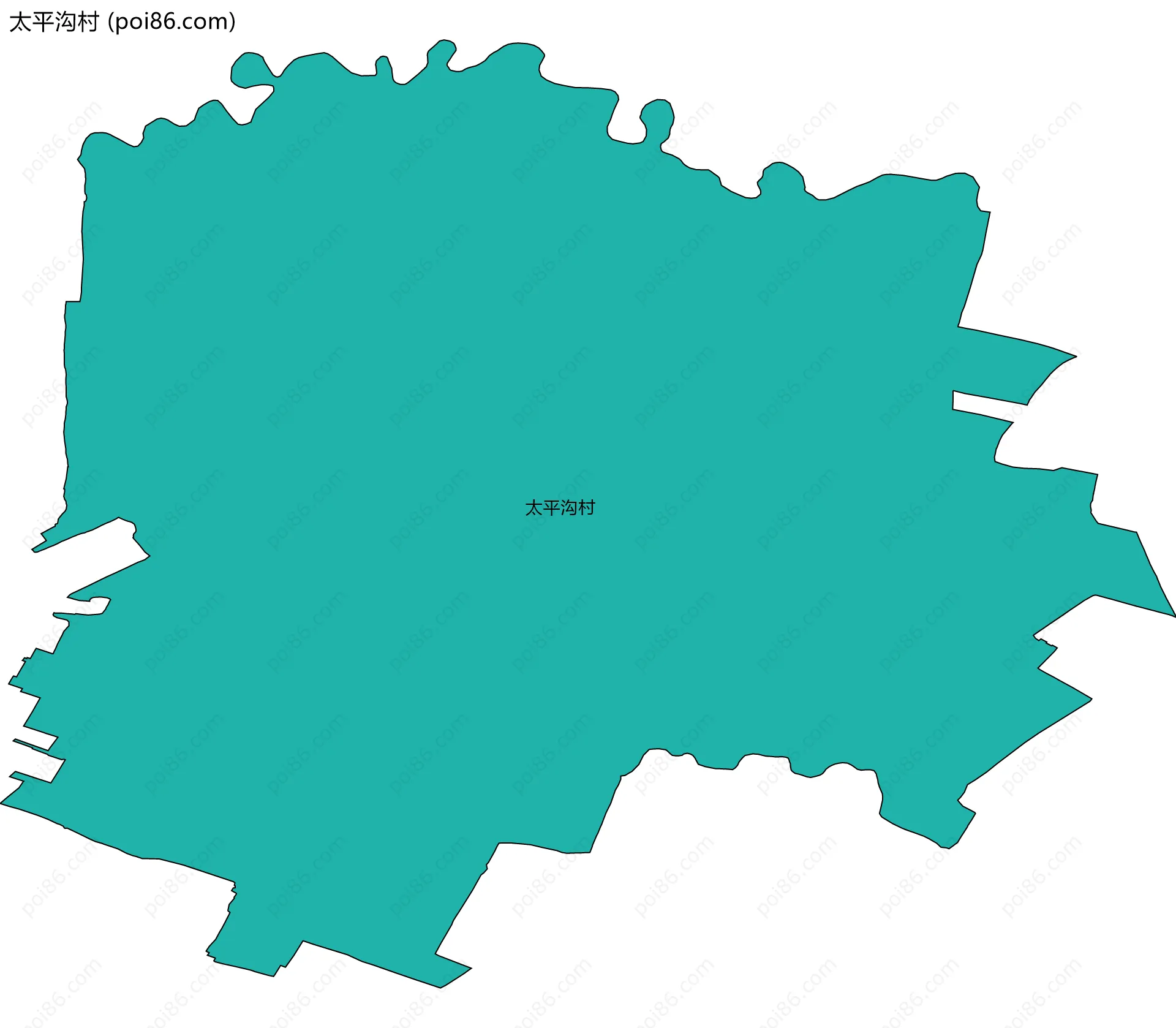 太平沟村边界地图