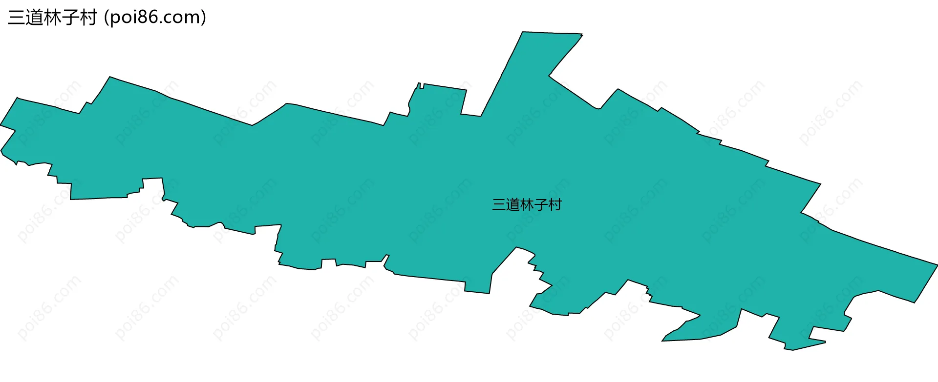 三道林子村边界地图