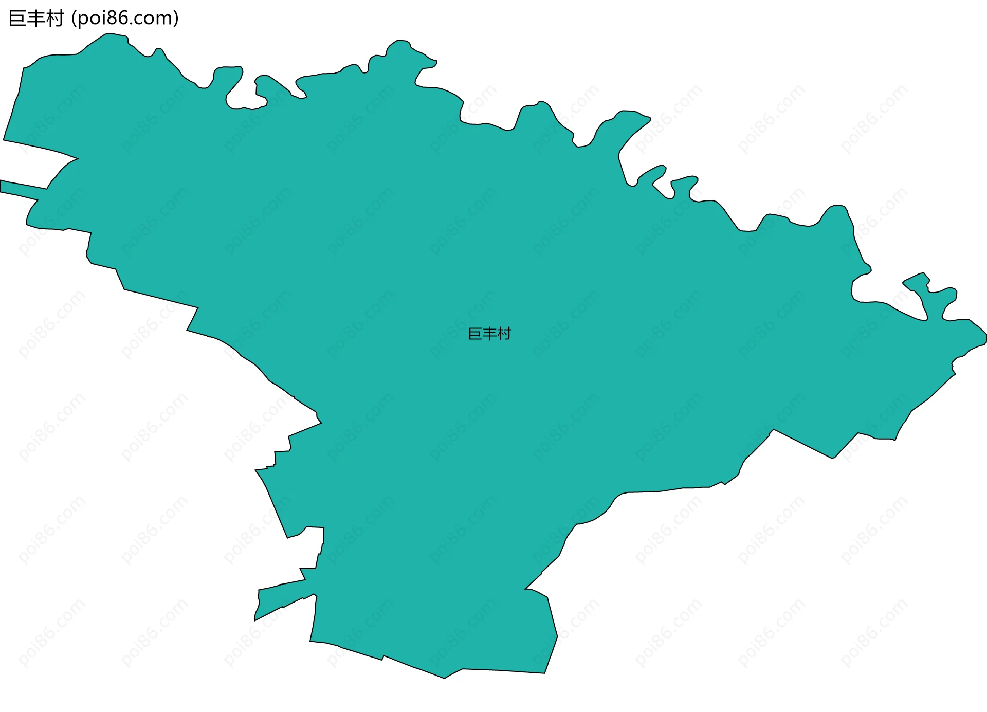 巨丰村边界地图