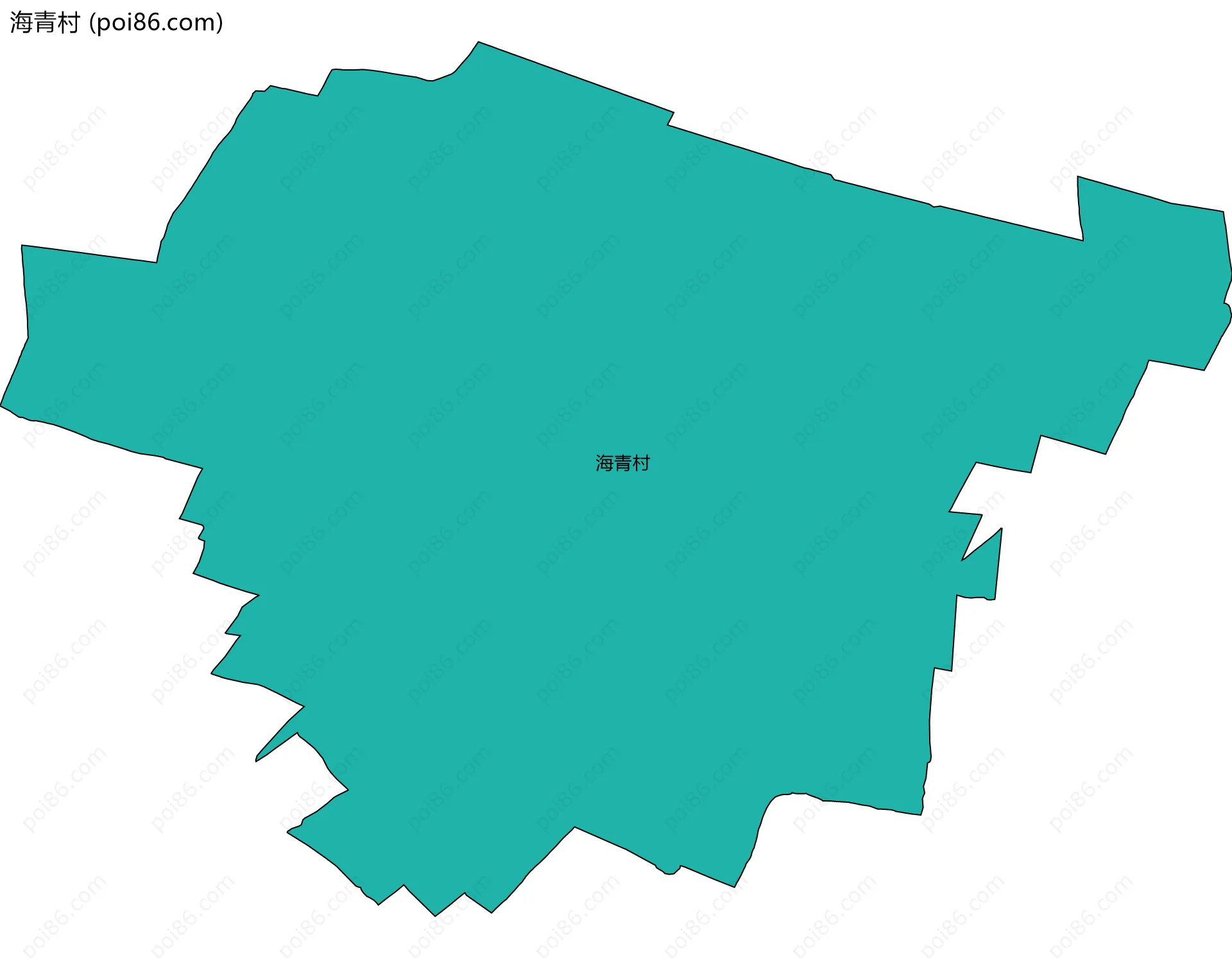 海青村边界地图