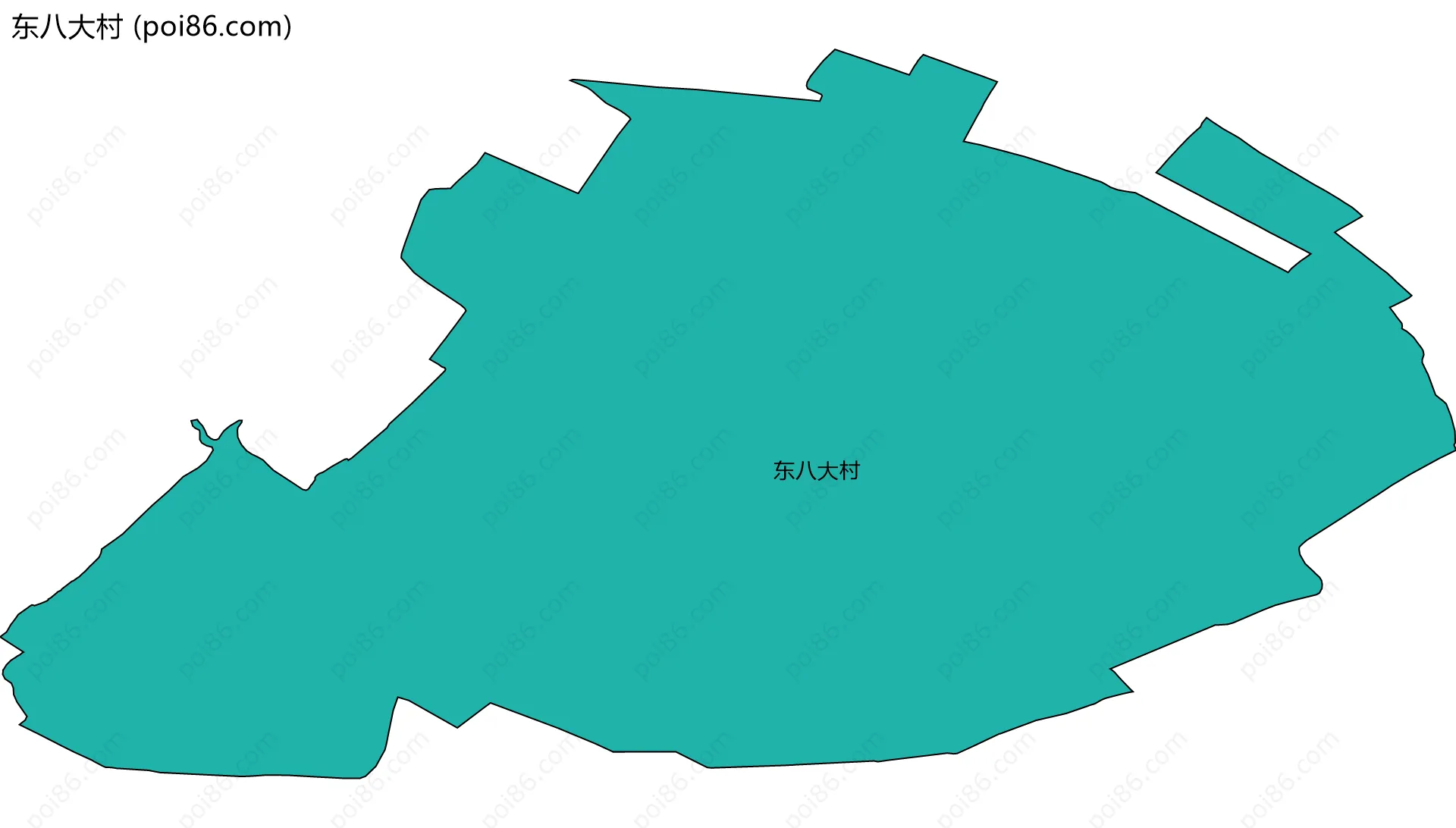 东八大村边界地图