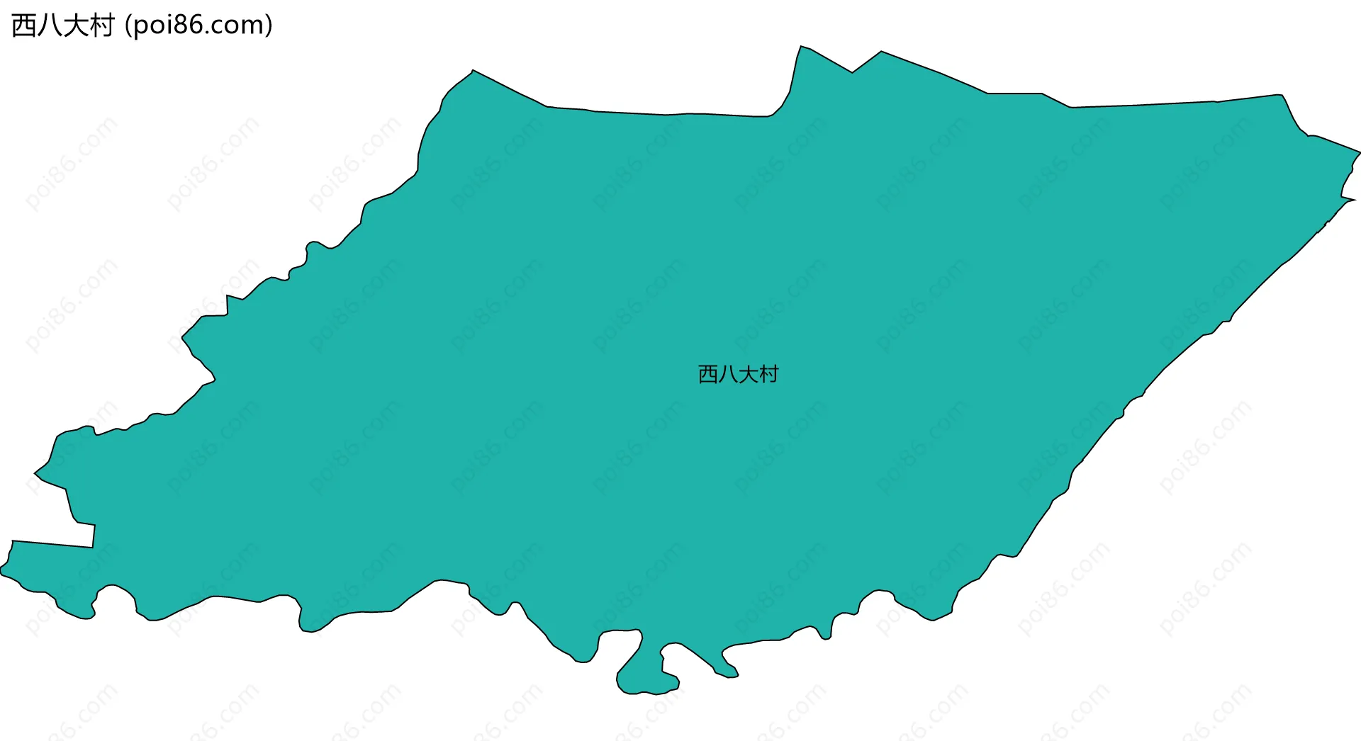 西八大村边界地图