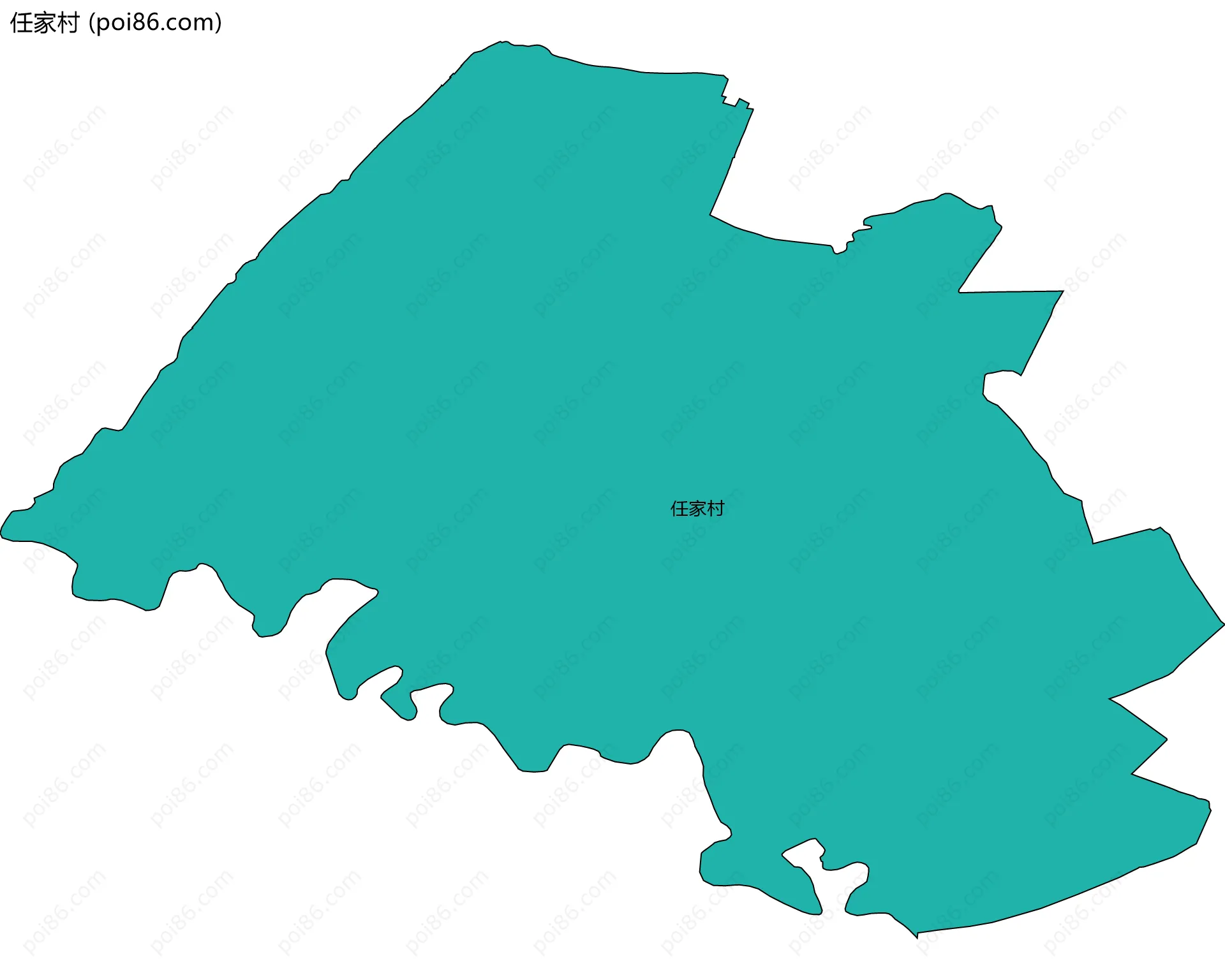 任家村边界地图
