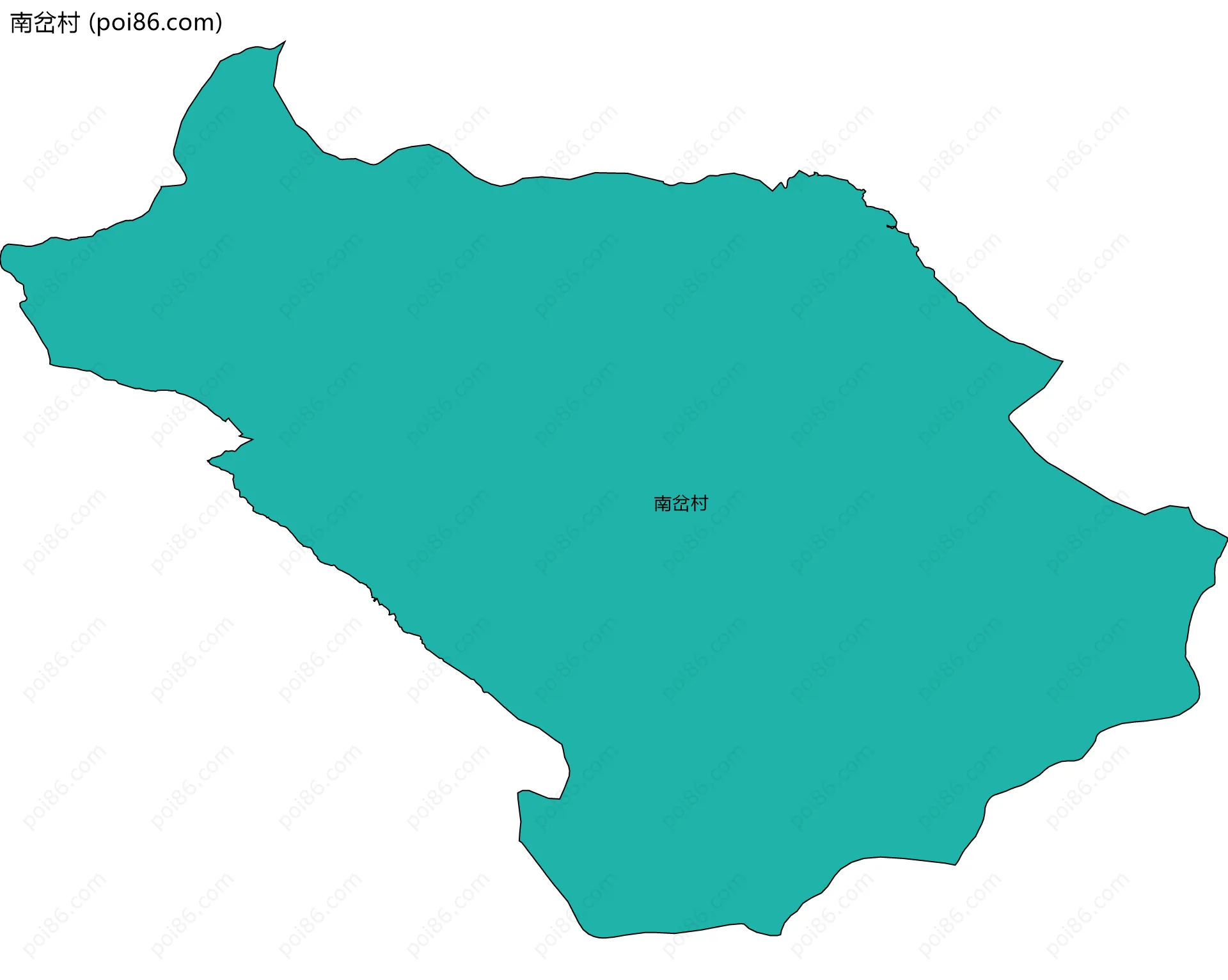 南岔村边界地图