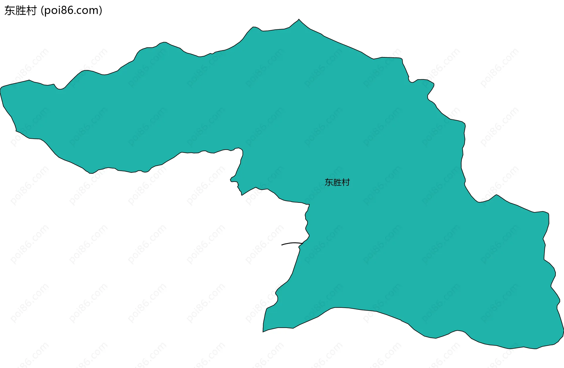 东胜村边界地图