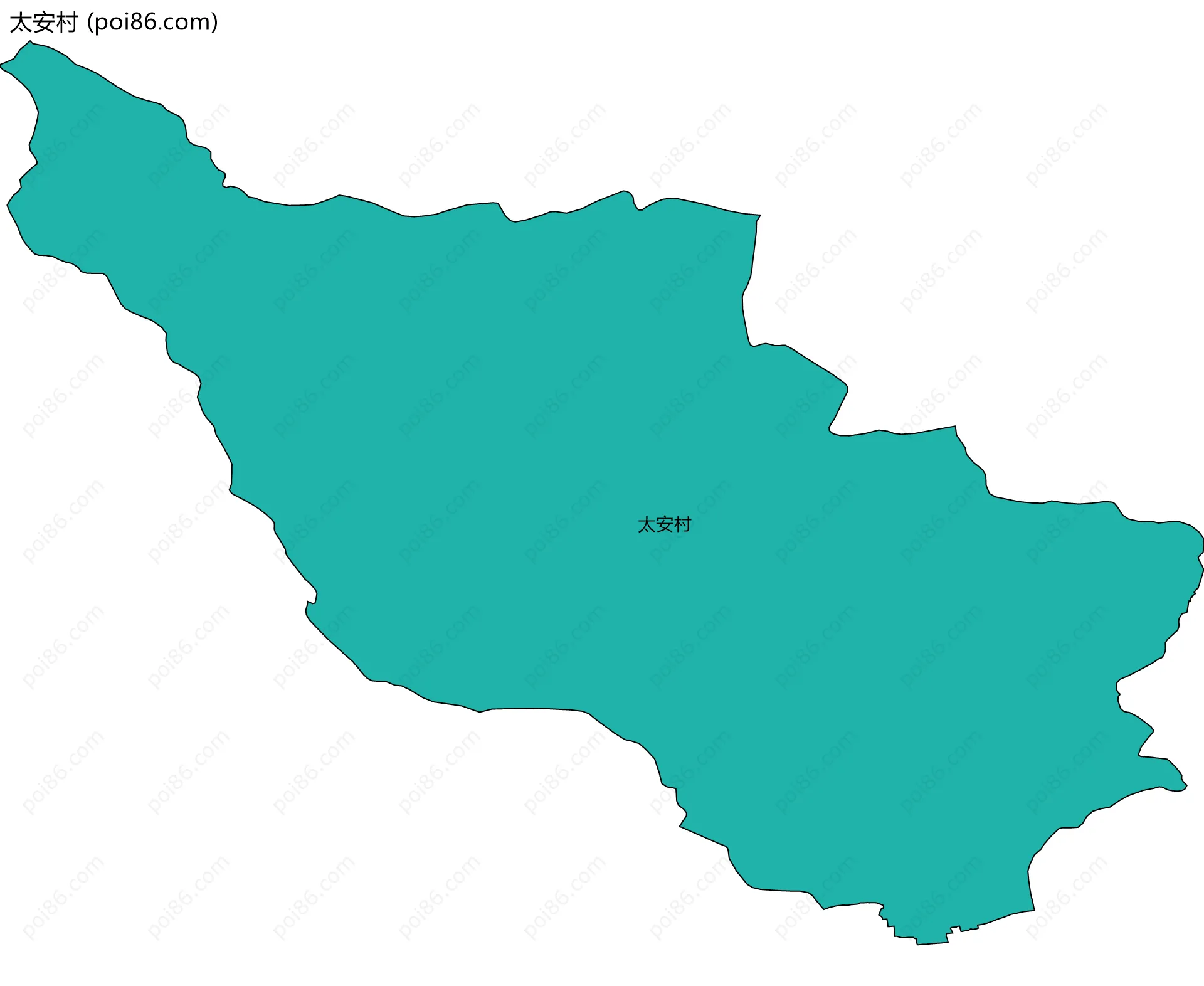 太安村边界地图