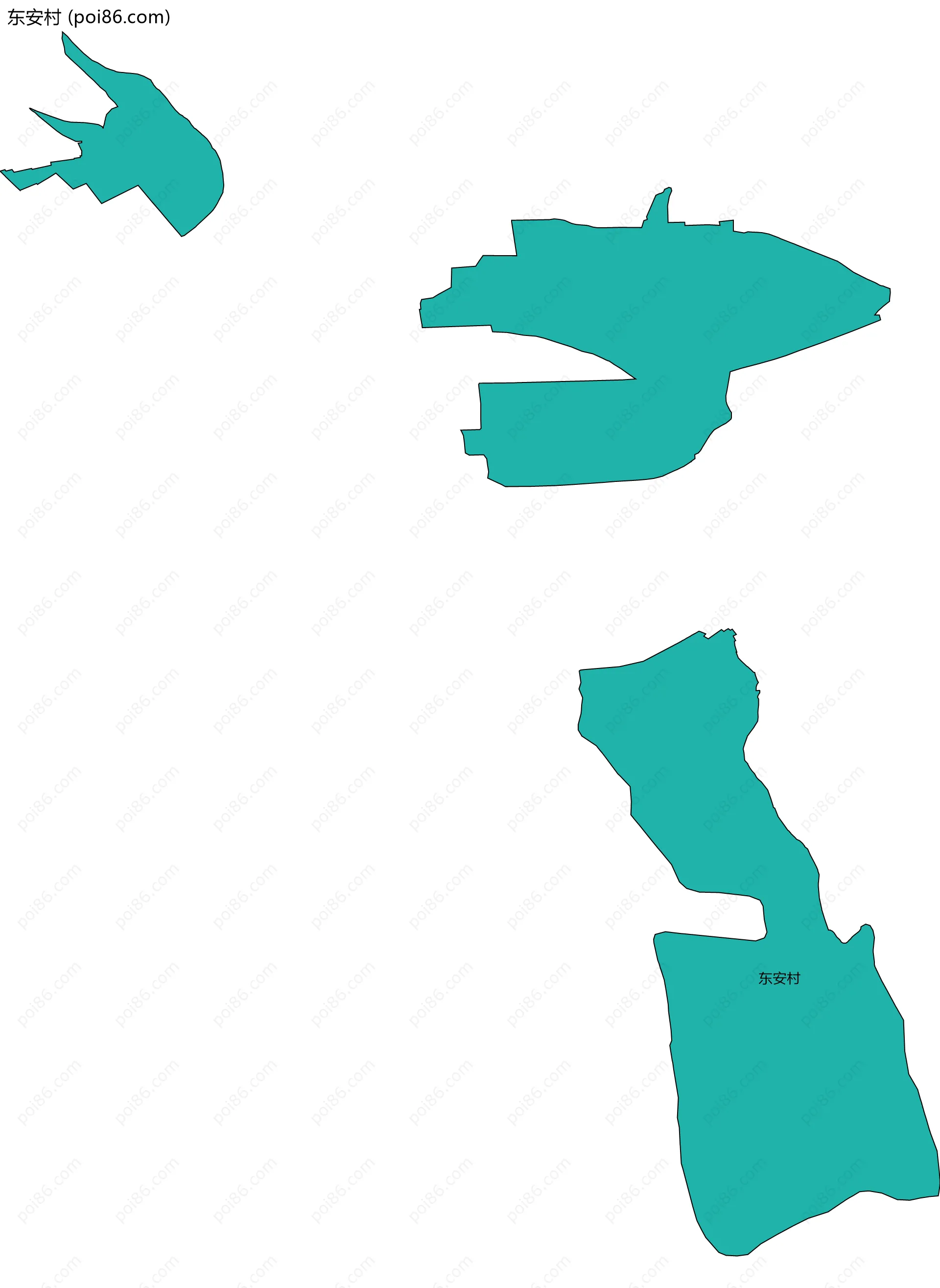 东安村边界地图
