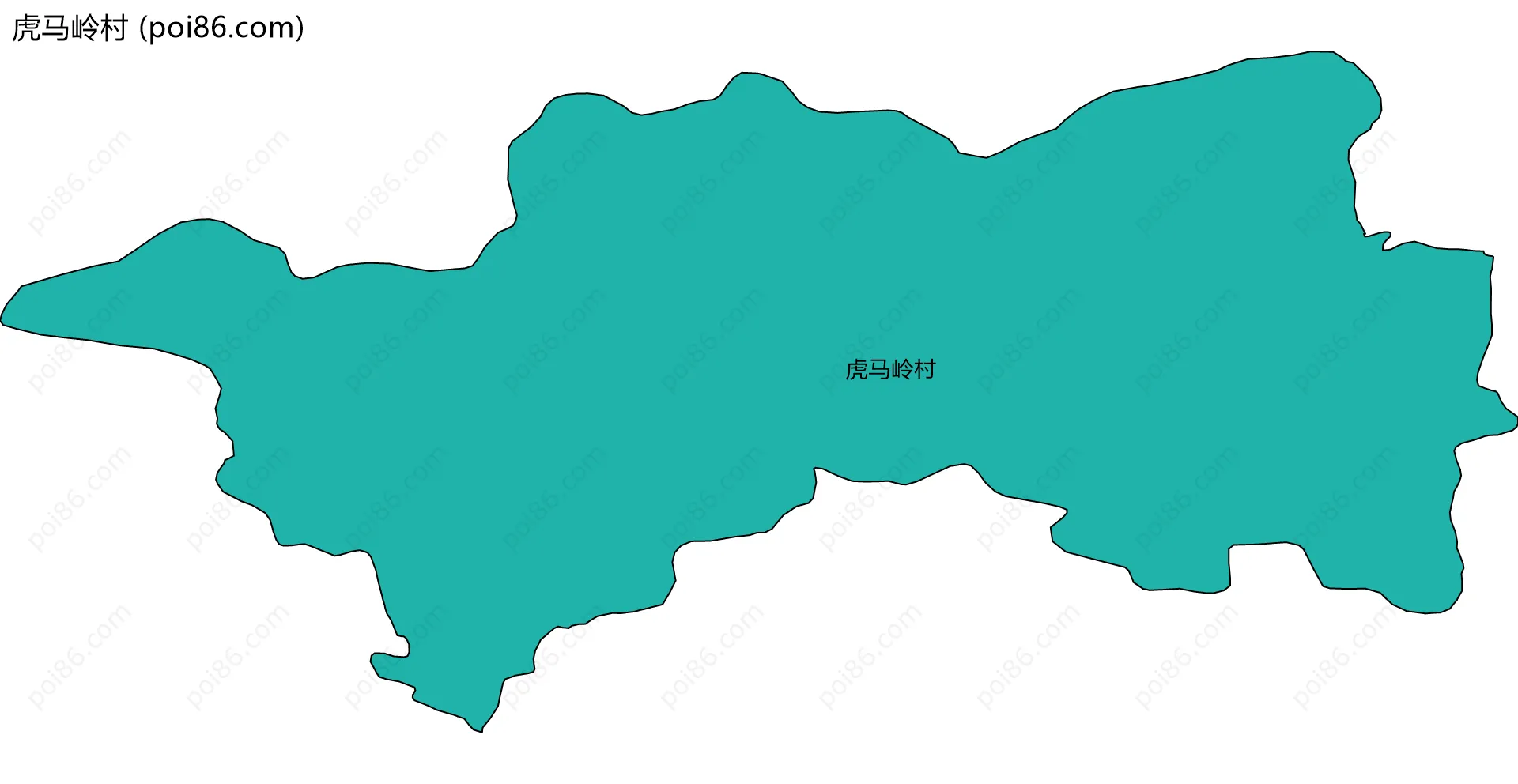 虎马岭村边界地图