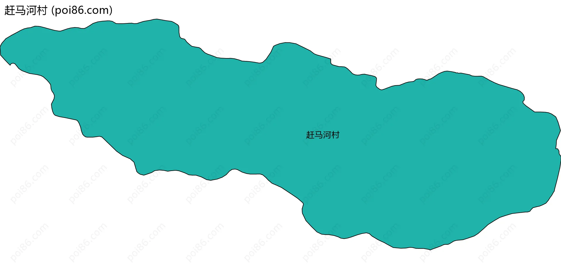 赶马河村边界地图