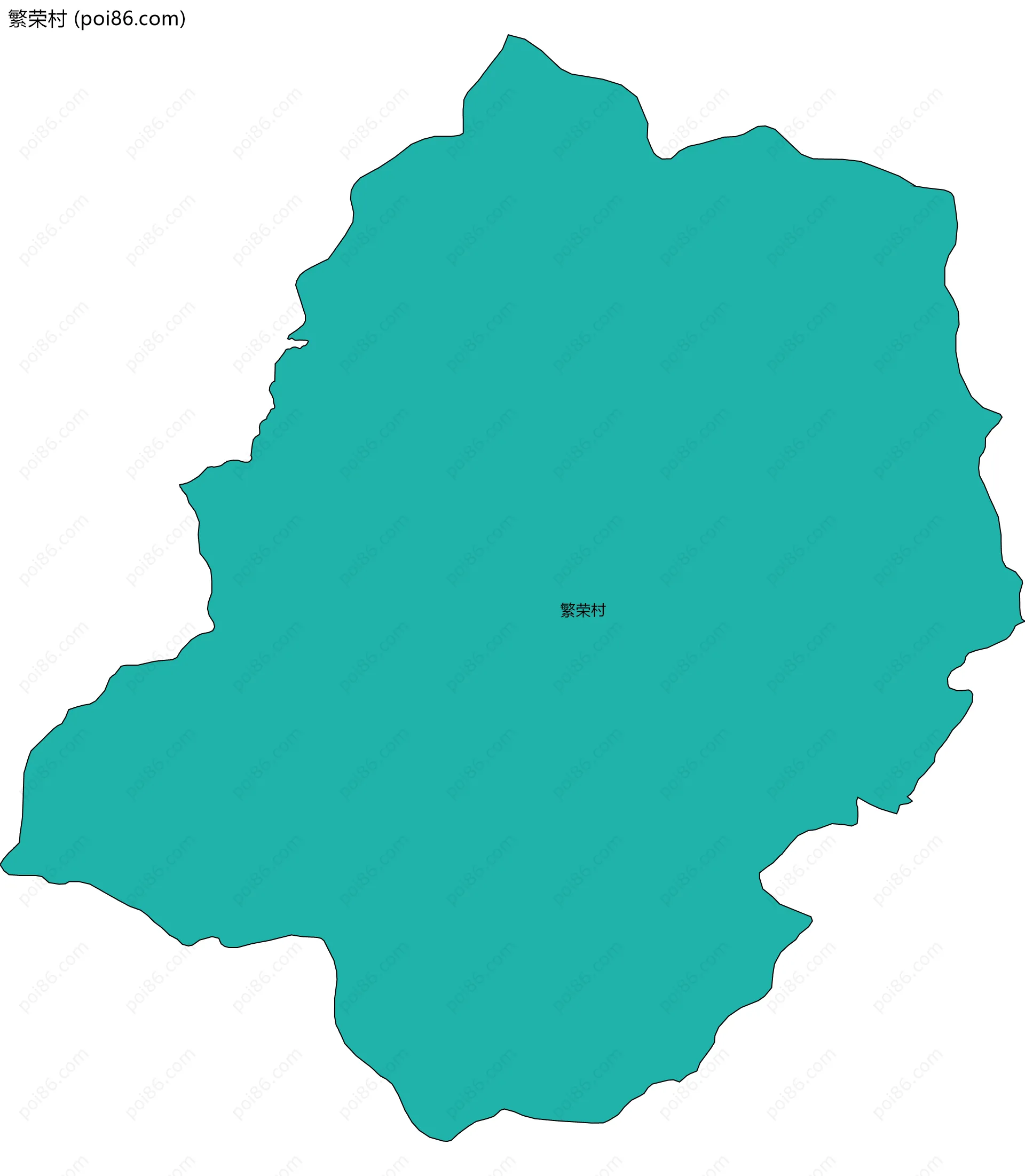 繁荣村边界地图