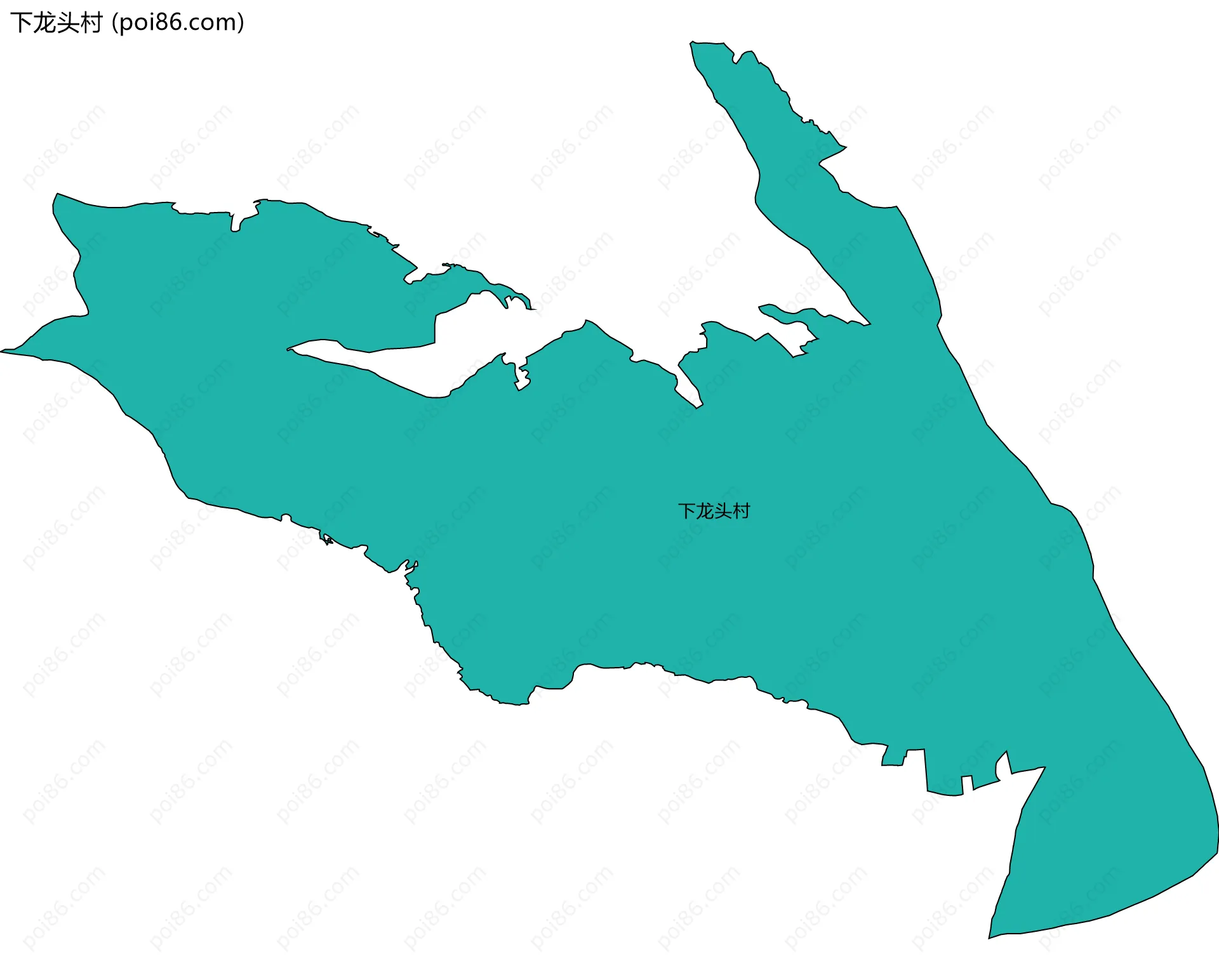 下龙头村边界地图