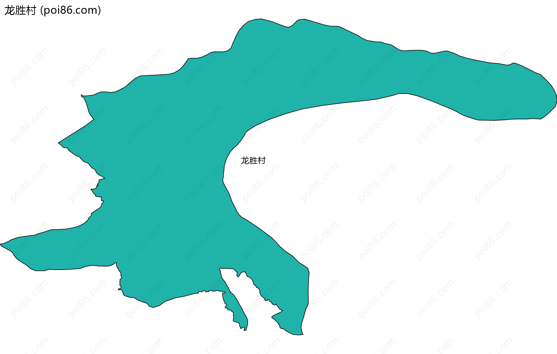 龙胜村边界地图