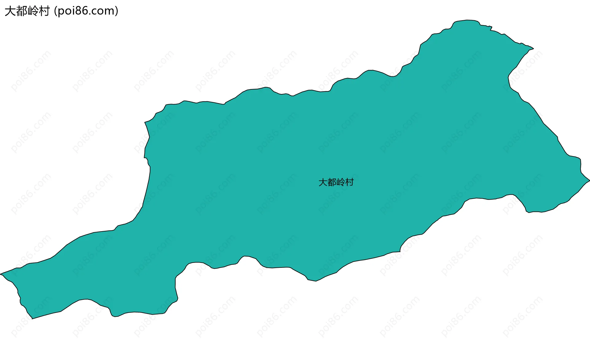 大都岭村边界地图