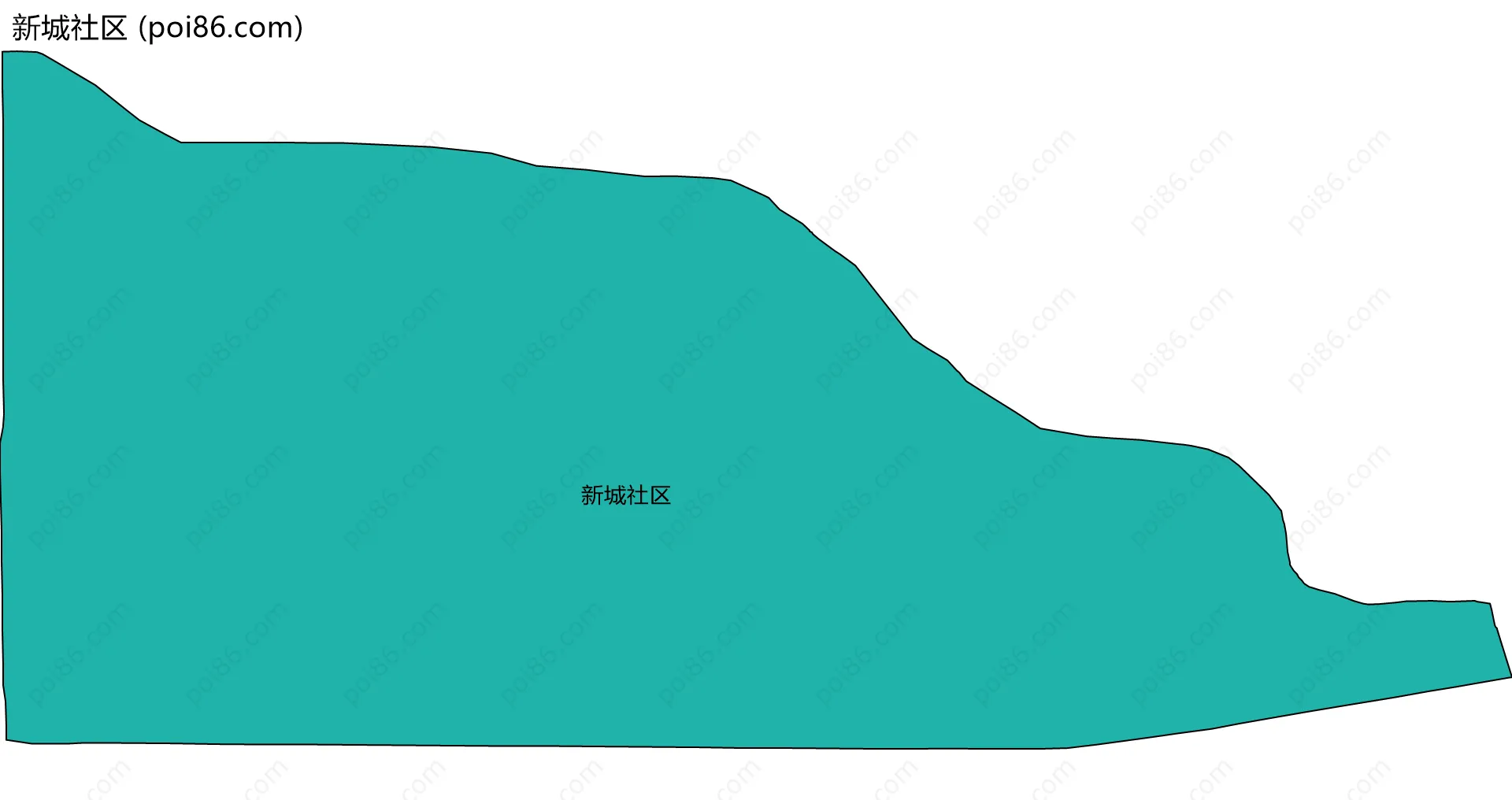 新城社区边界地图