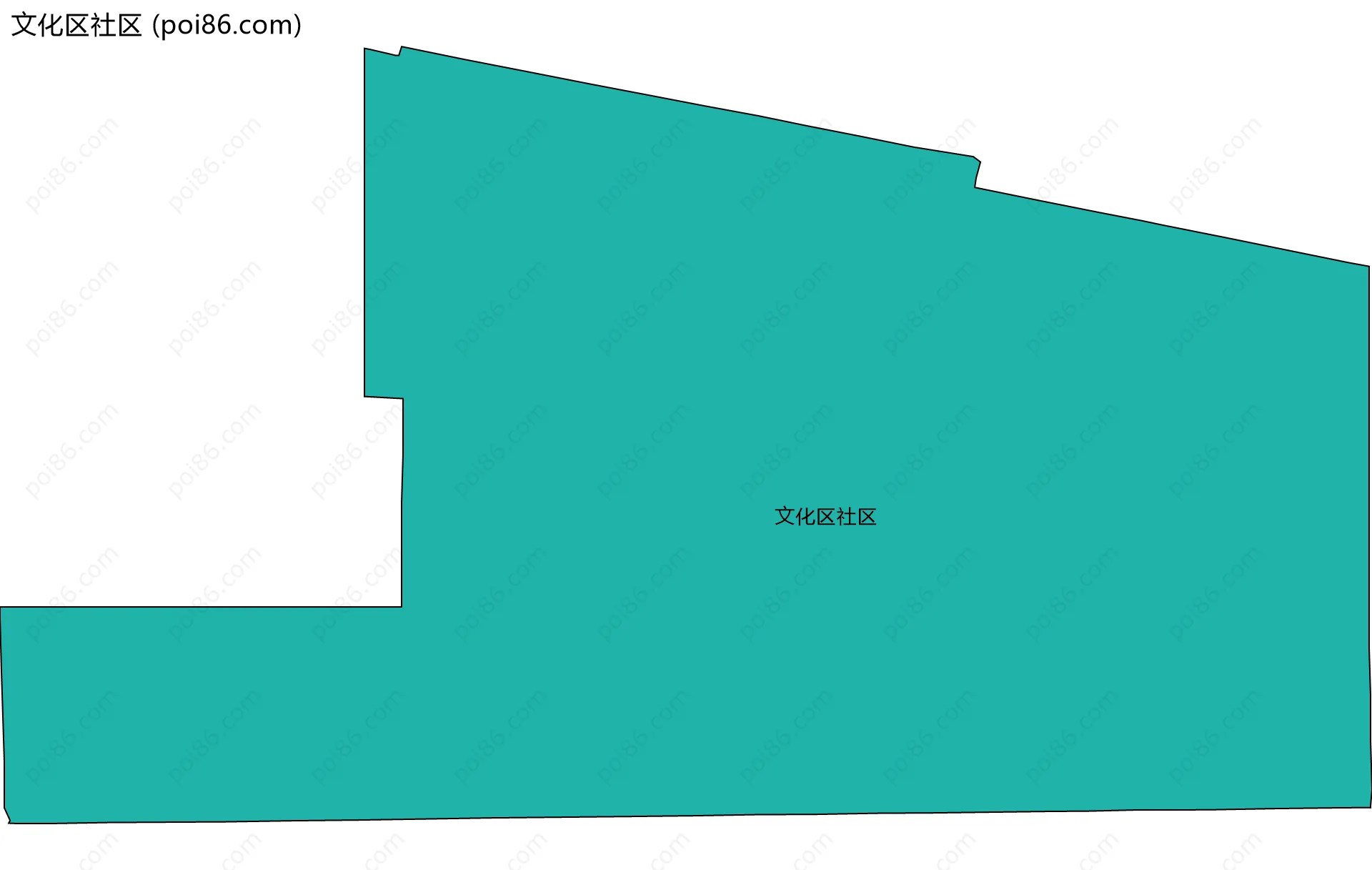文化区社区边界地图