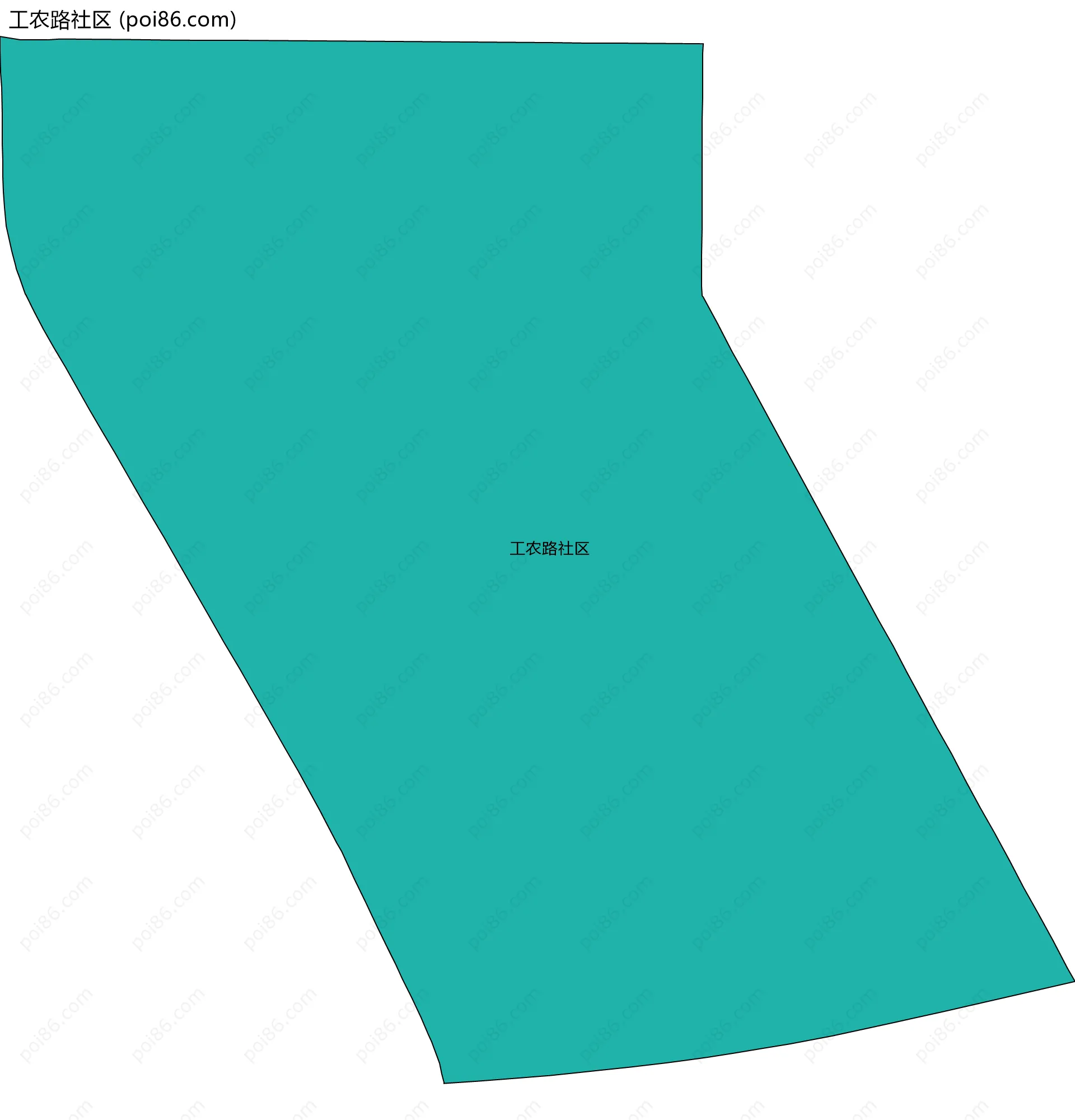 工农路社区边界地图
