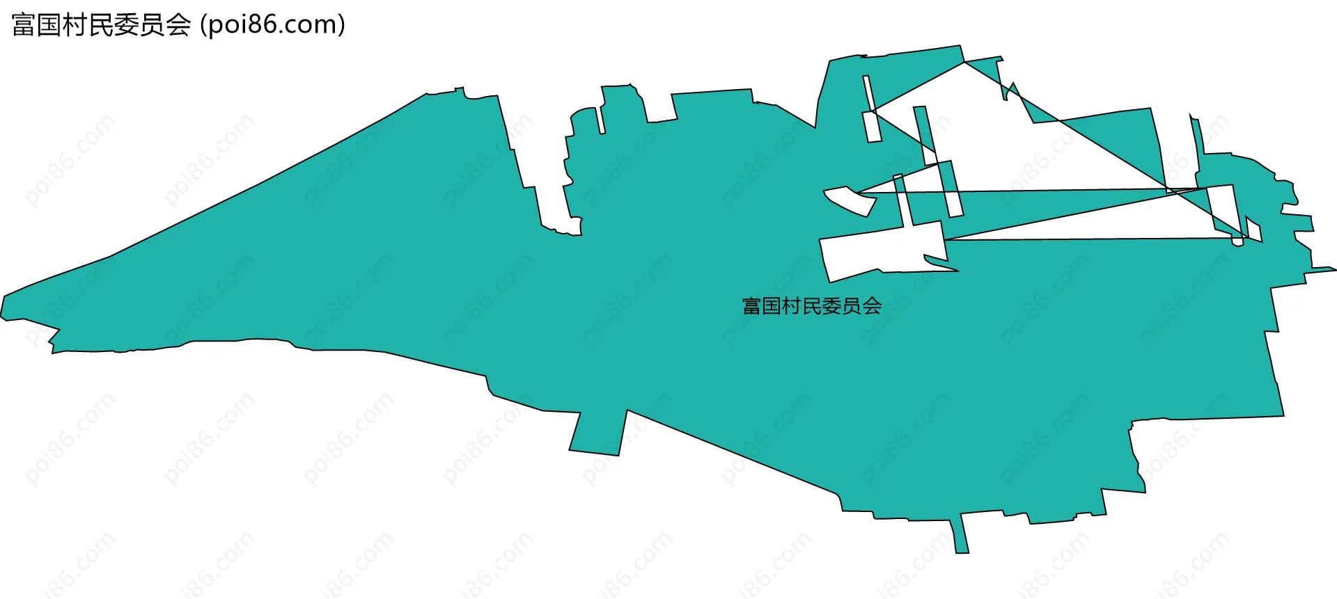 富国村民委员会边界地图