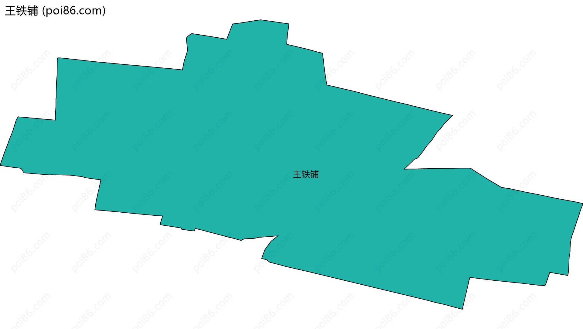 王铁铺边界地图