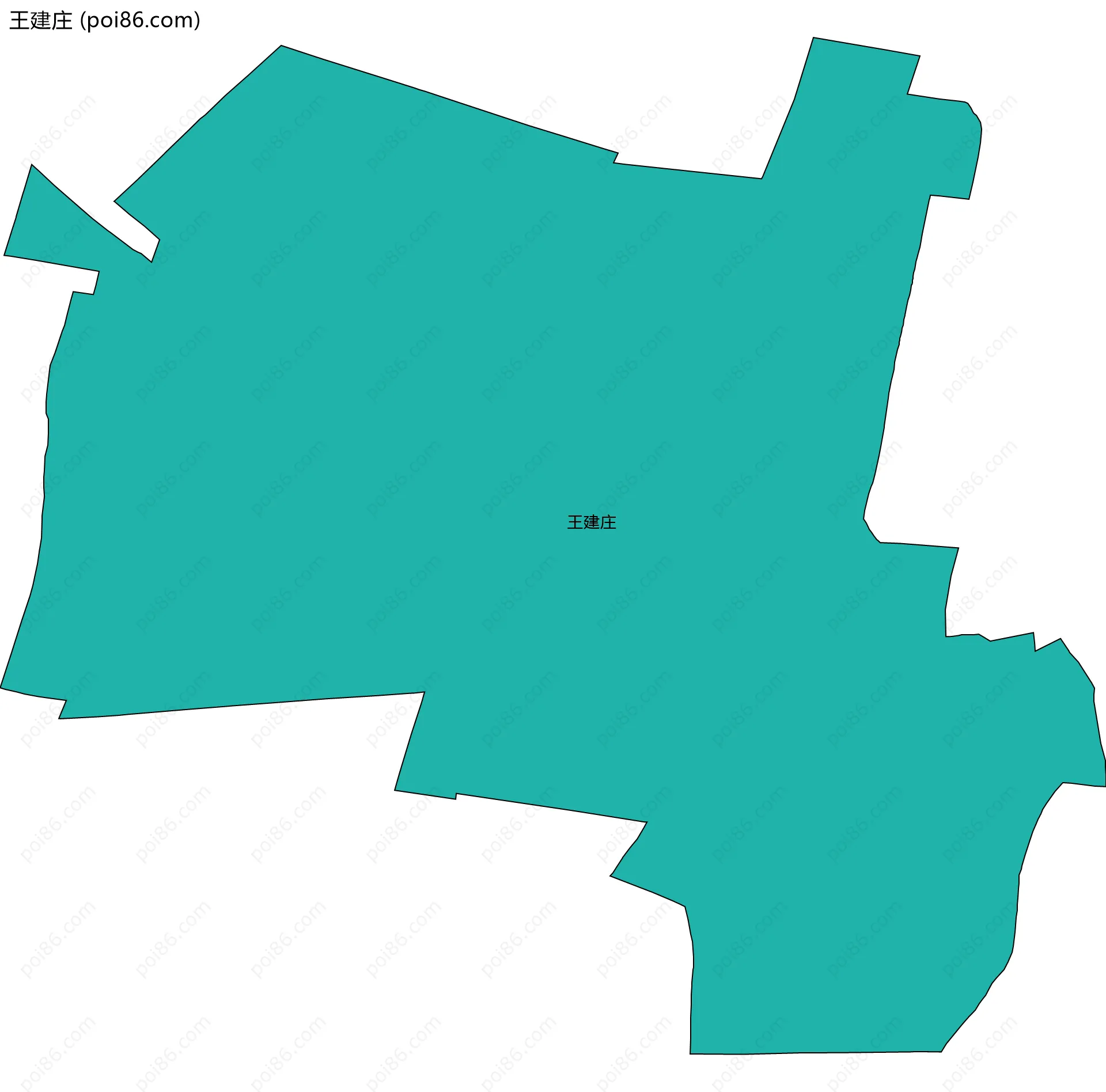 王建庄边界地图