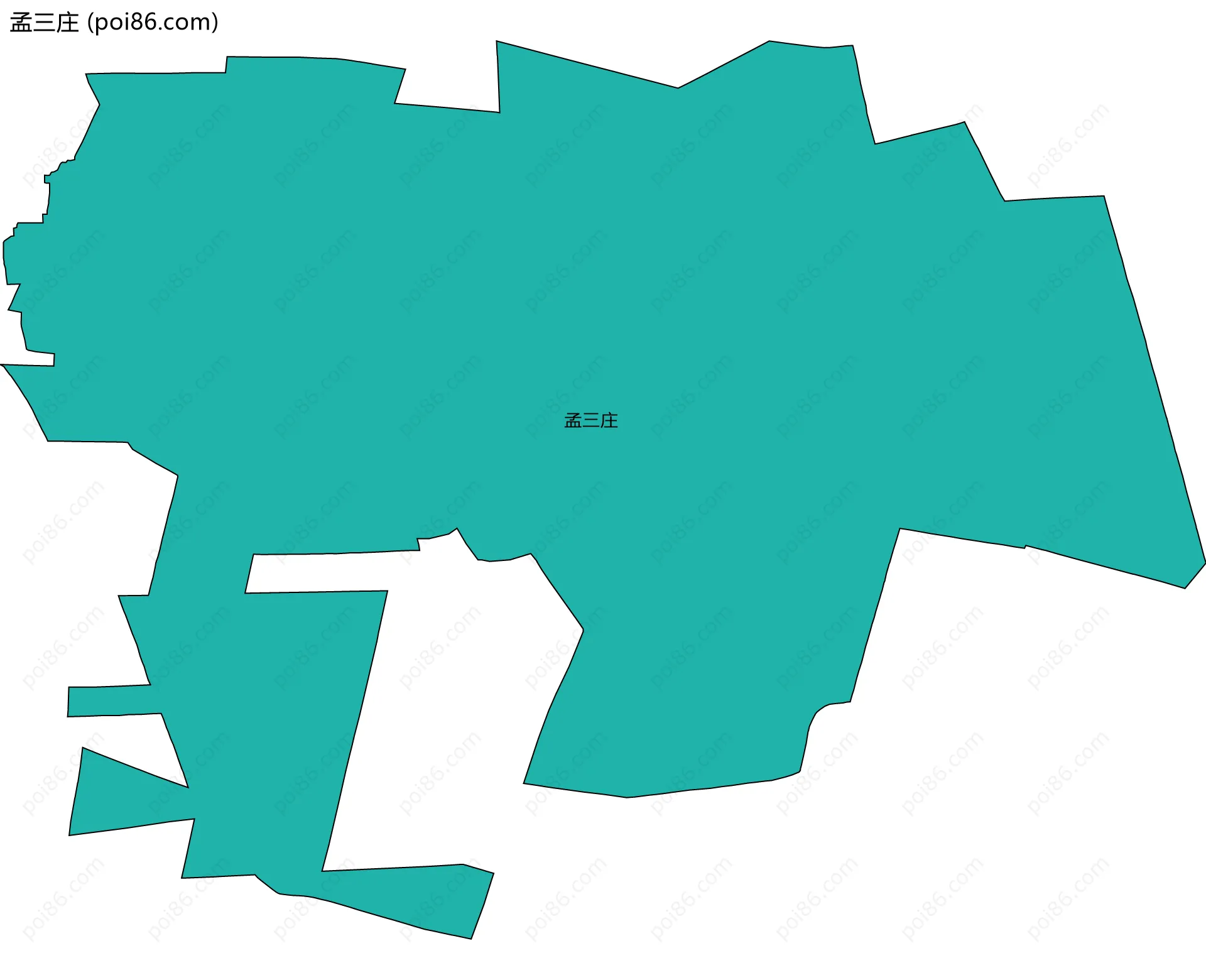 孟三庄边界地图