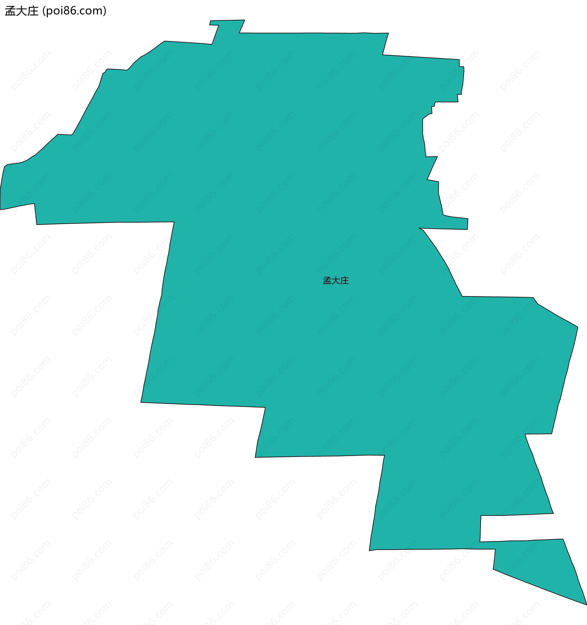 孟大庄边界地图