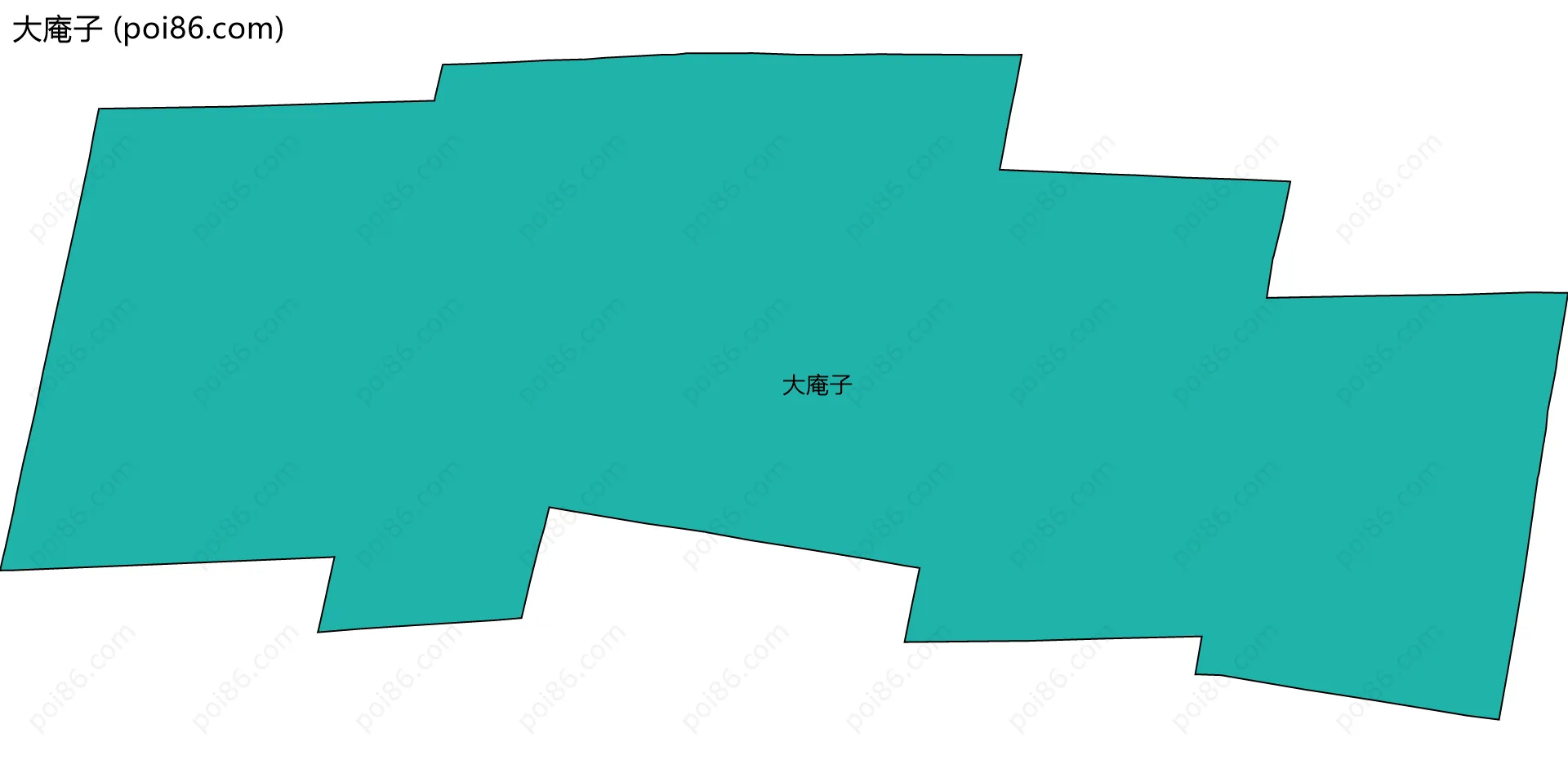 大庵子边界地图