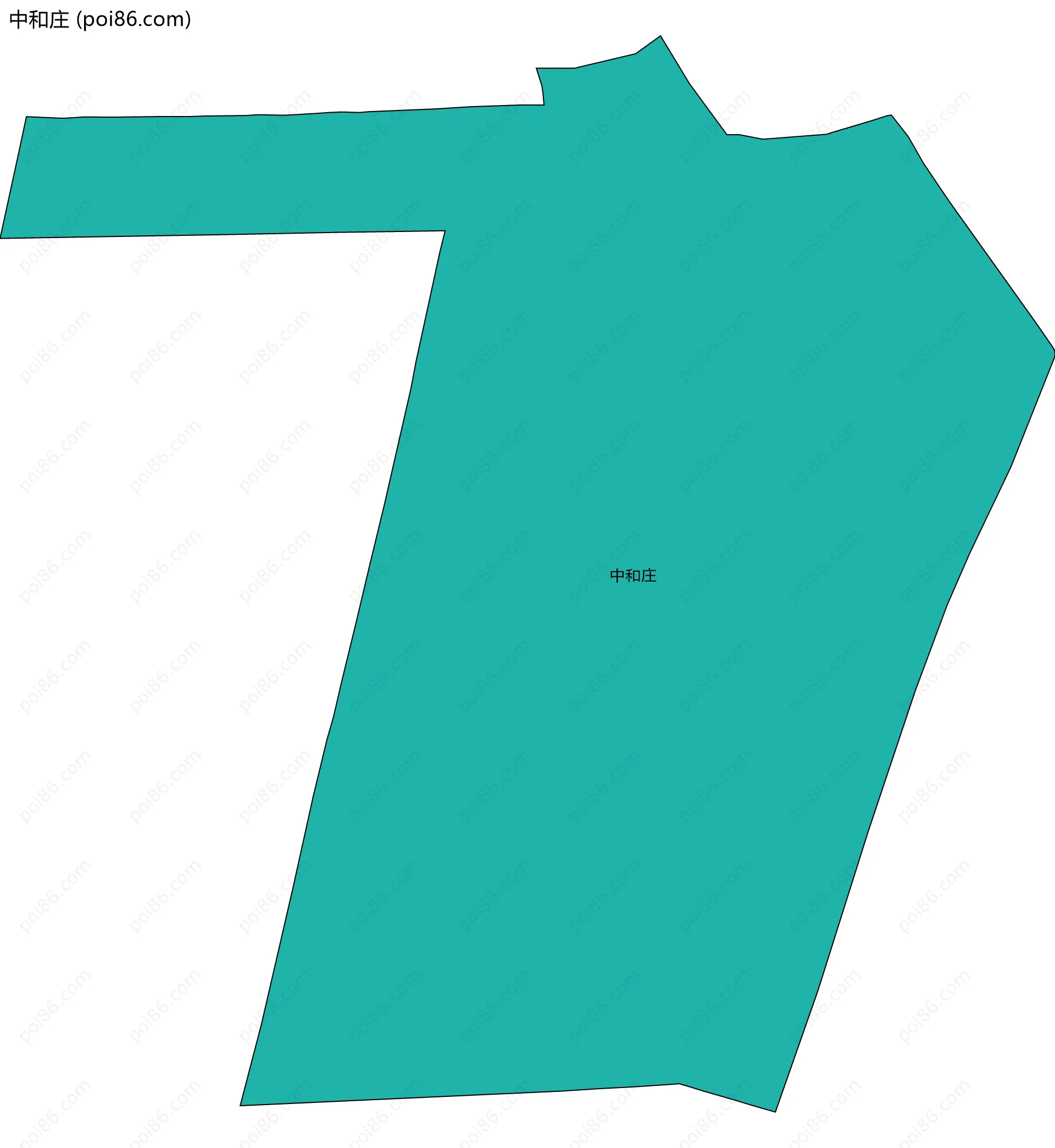 中和庄边界地图