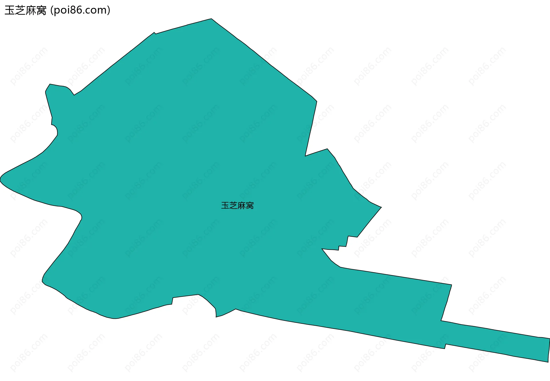 玉芝麻窝边界地图