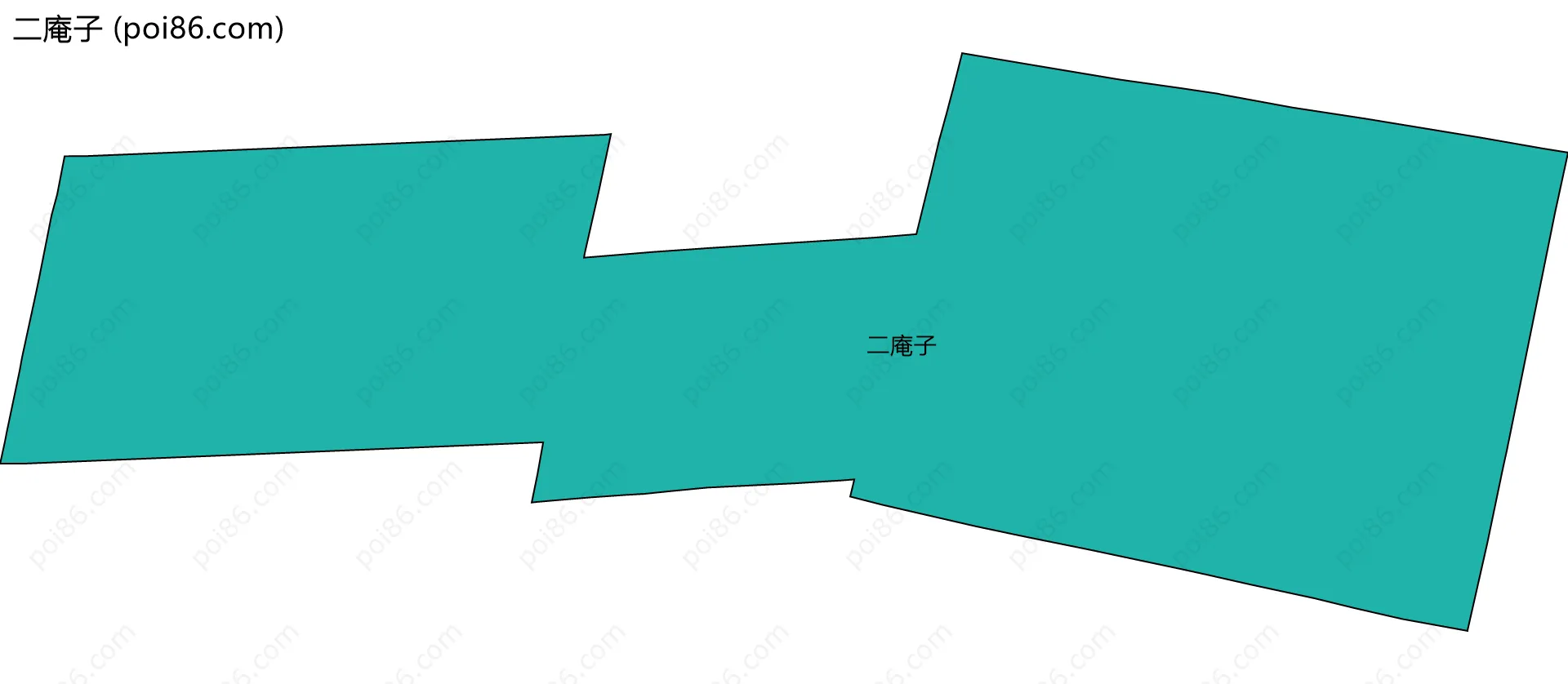 二庵子边界地图