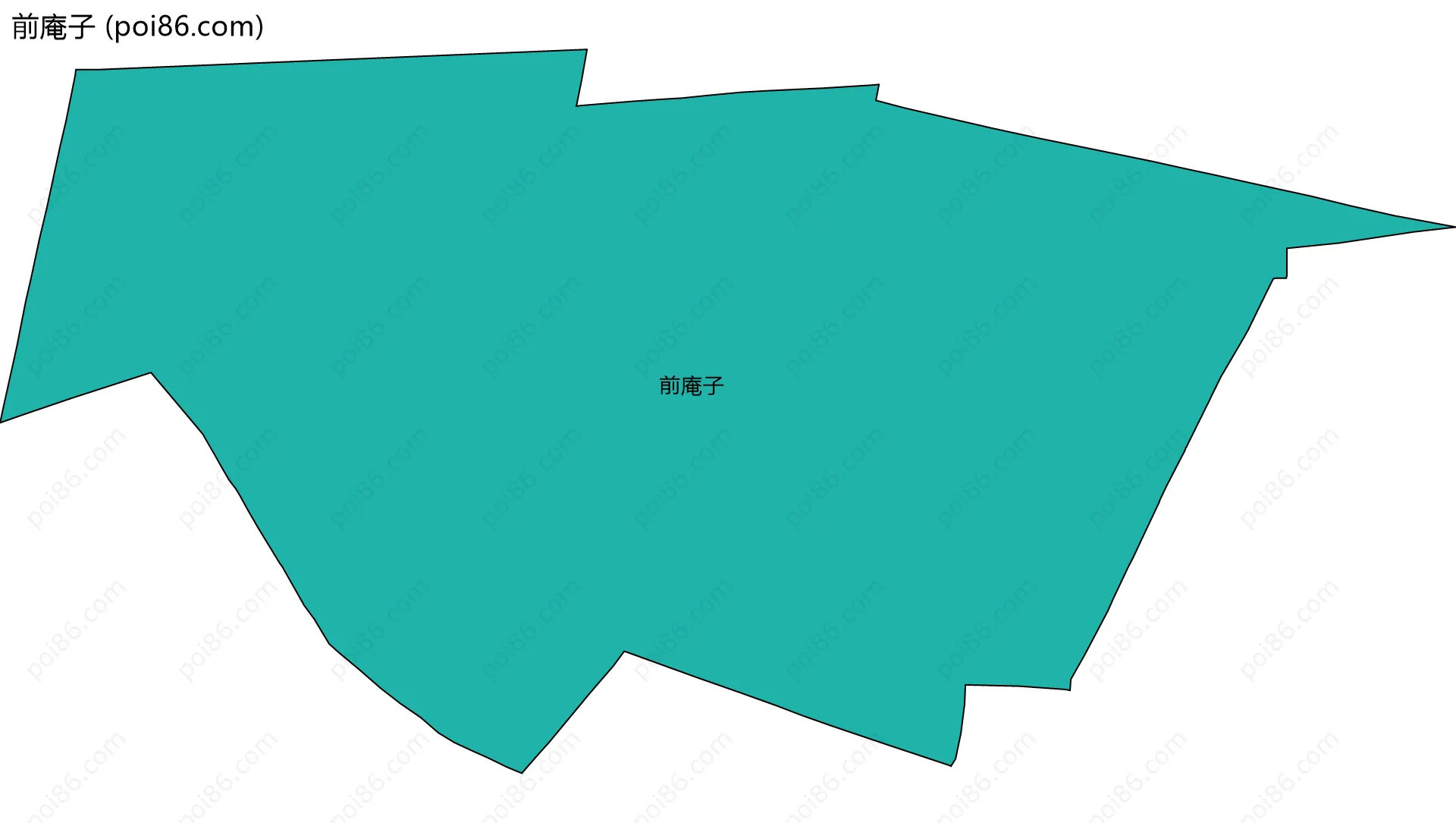 前庵子边界地图