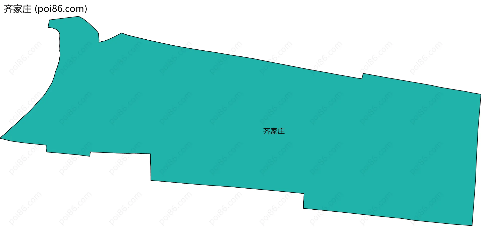 齐家庄边界地图