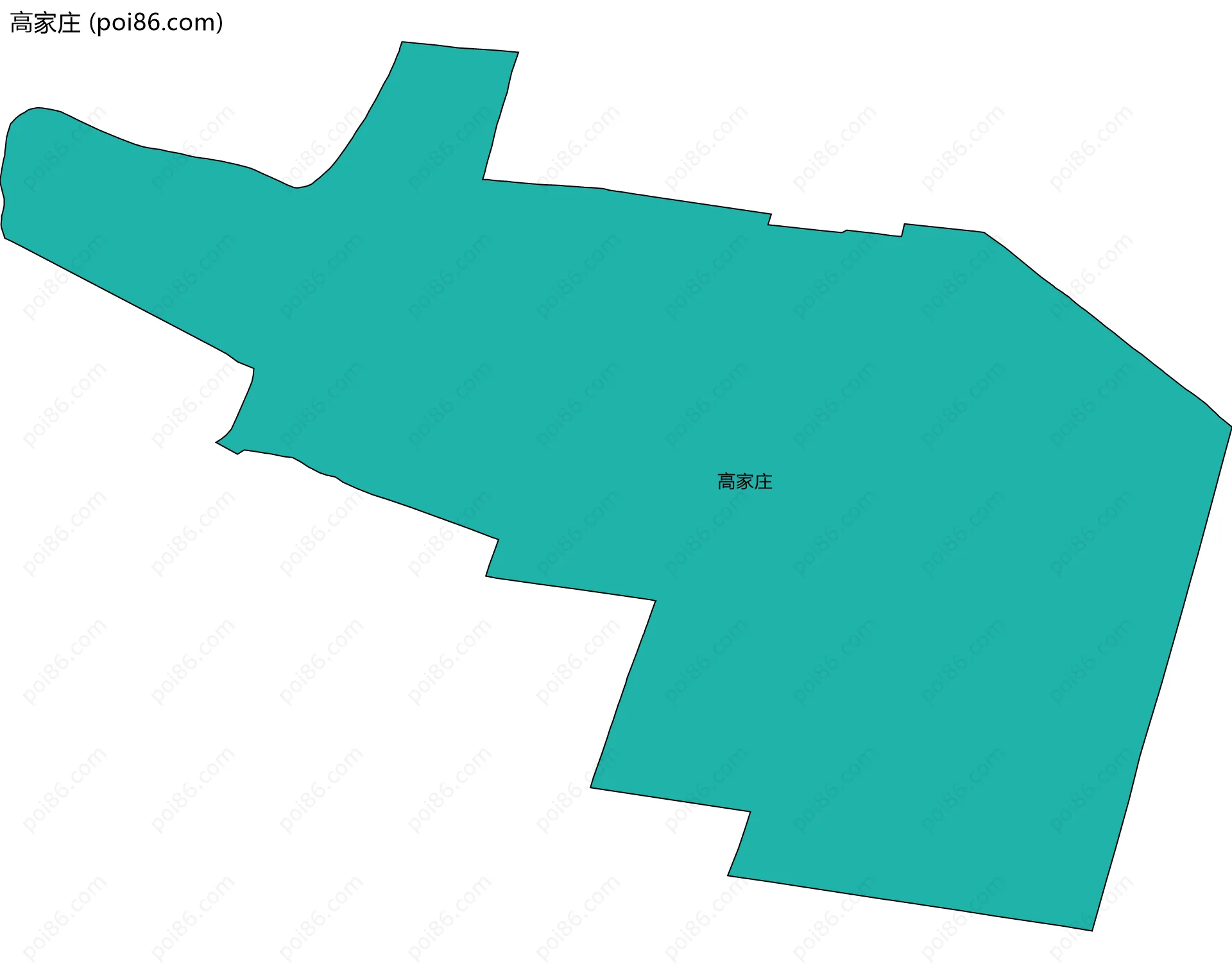 高家庄边界地图