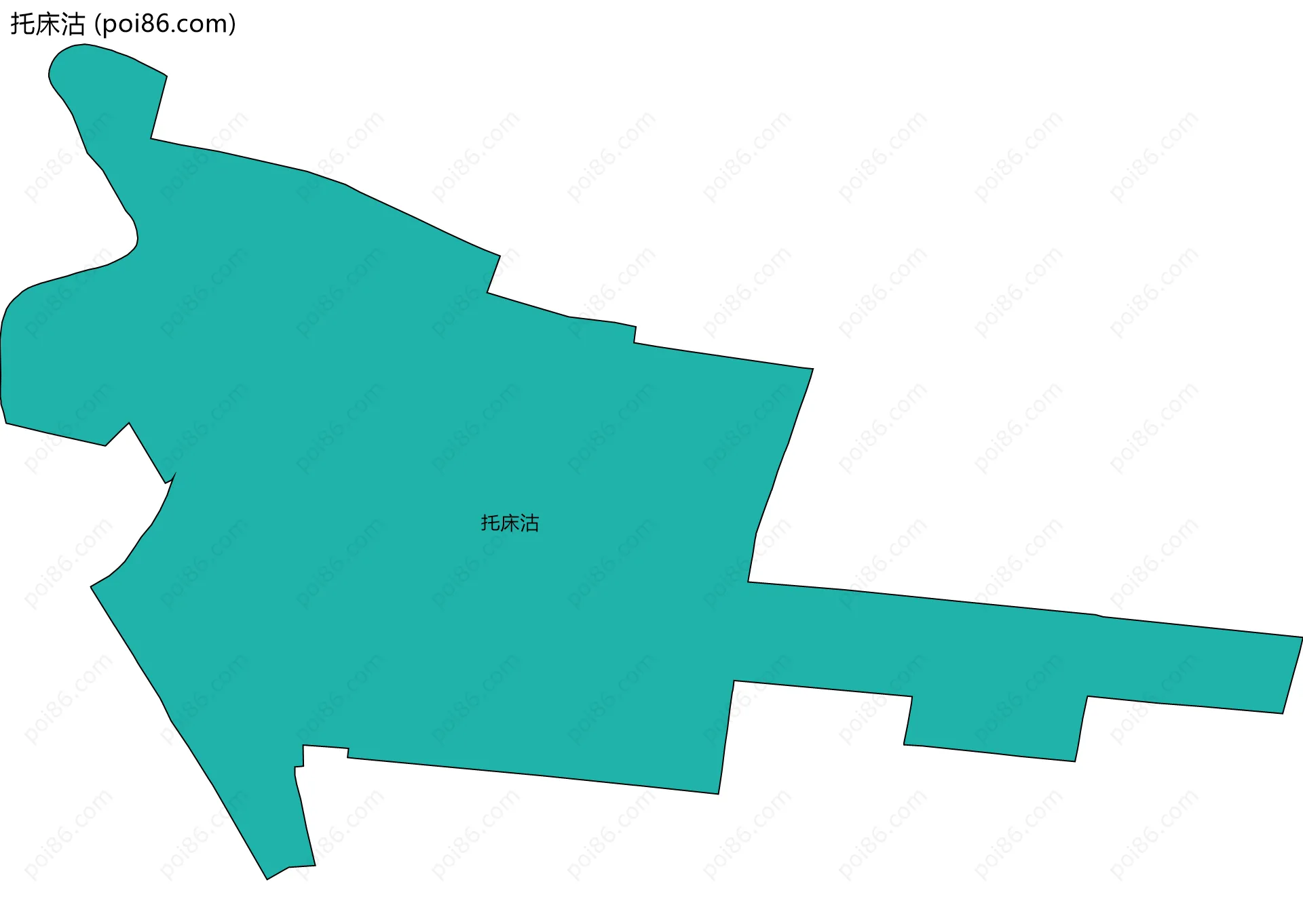 托床沽边界地图