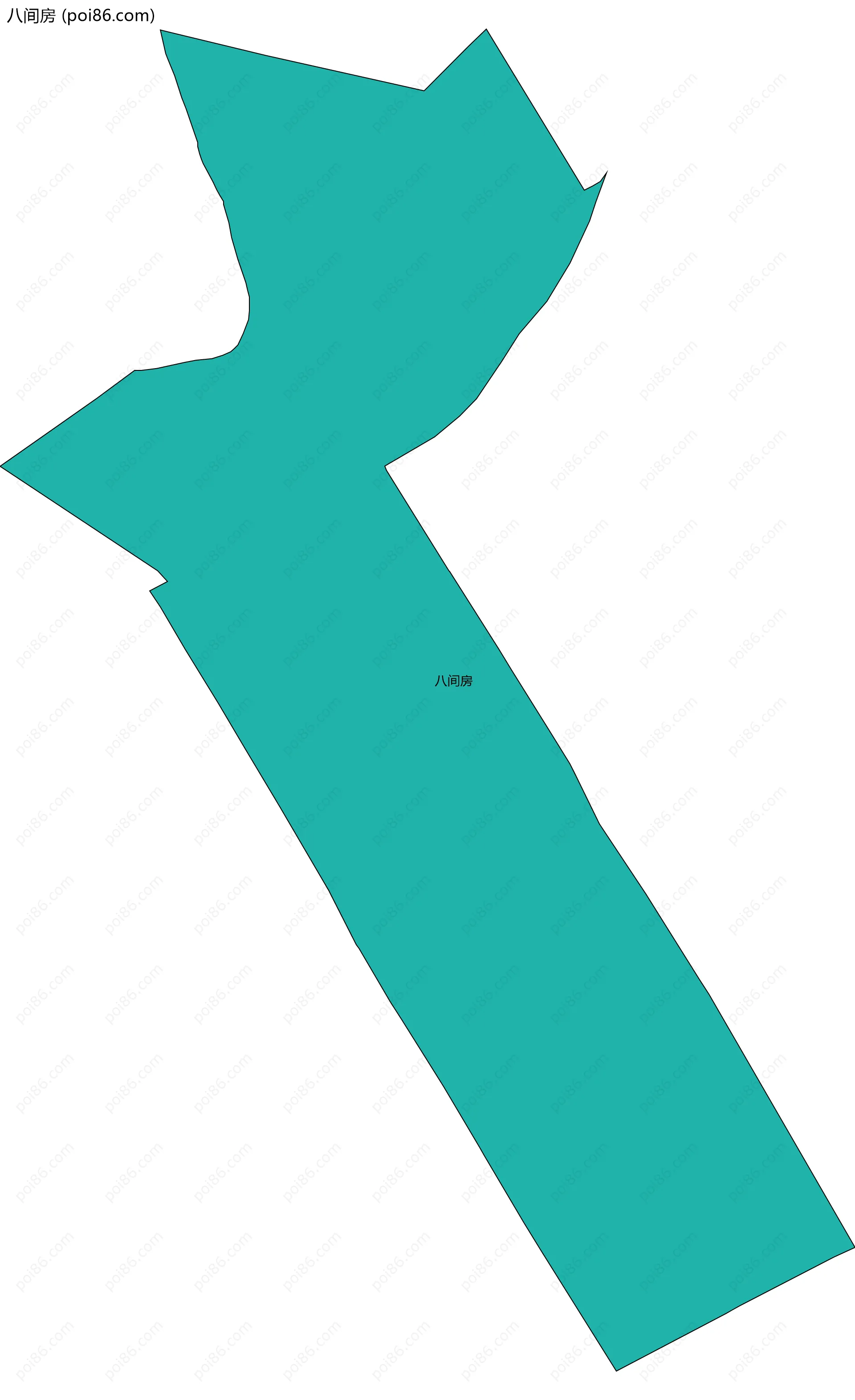 八间房边界地图
