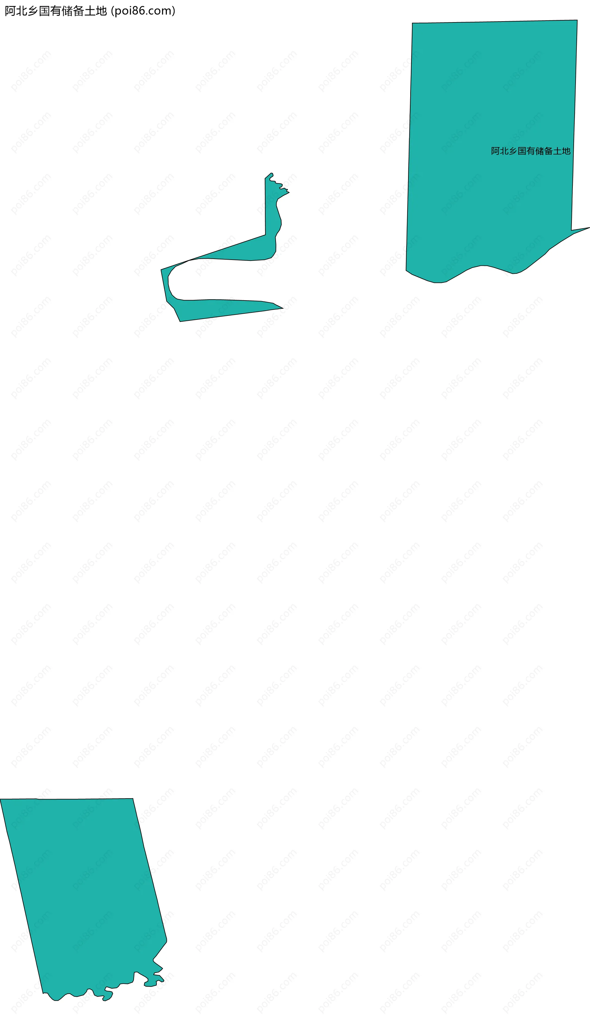阿北乡国有储备土地边界地图