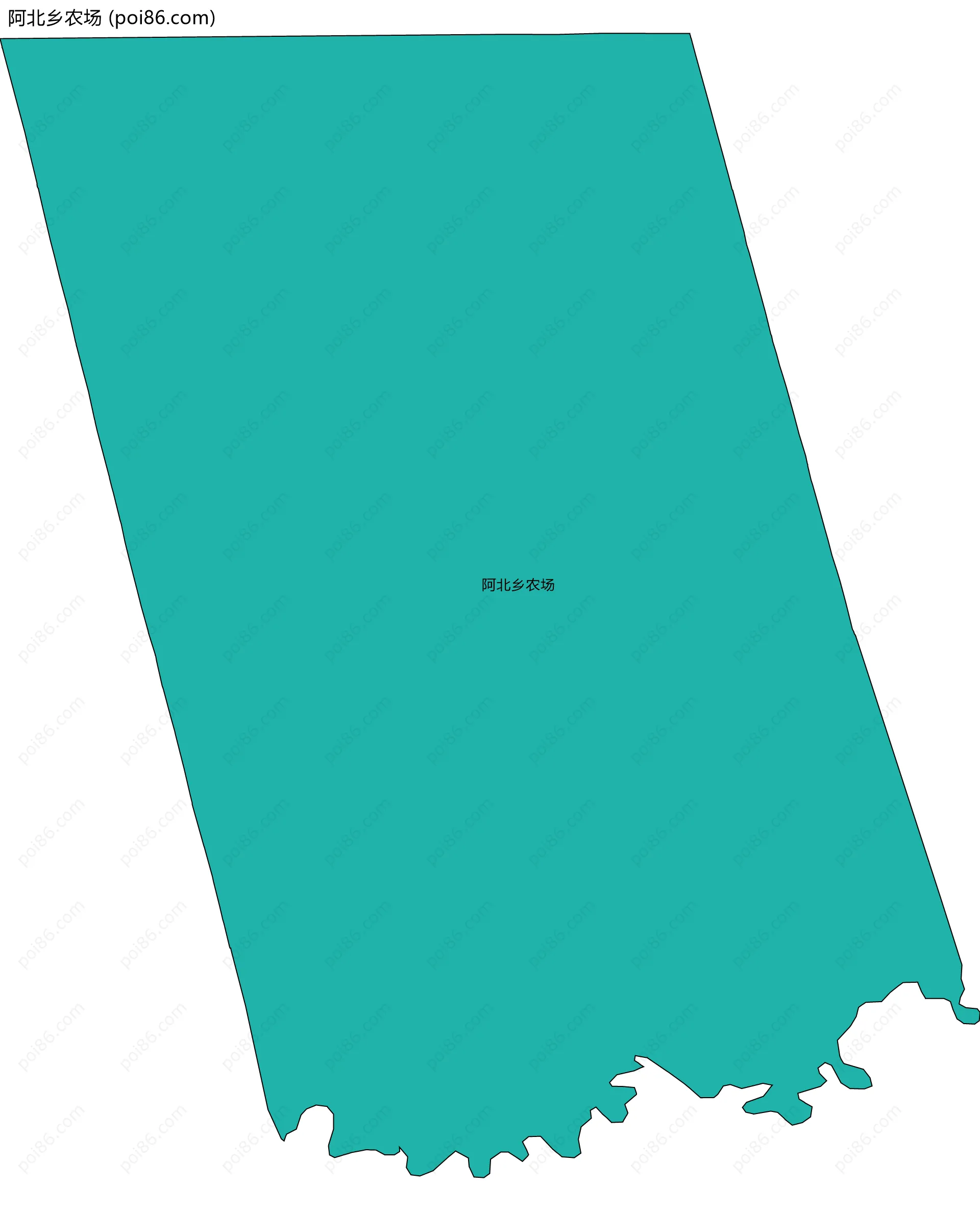阿北乡农场边界地图
