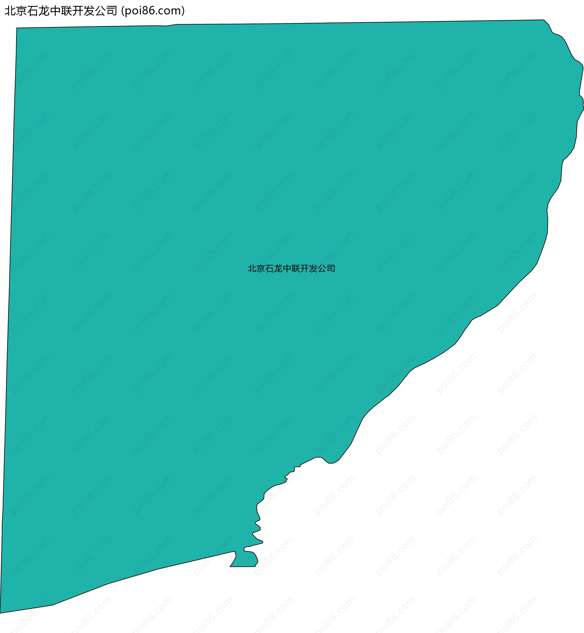 北京石龙中联开发公司边界地图