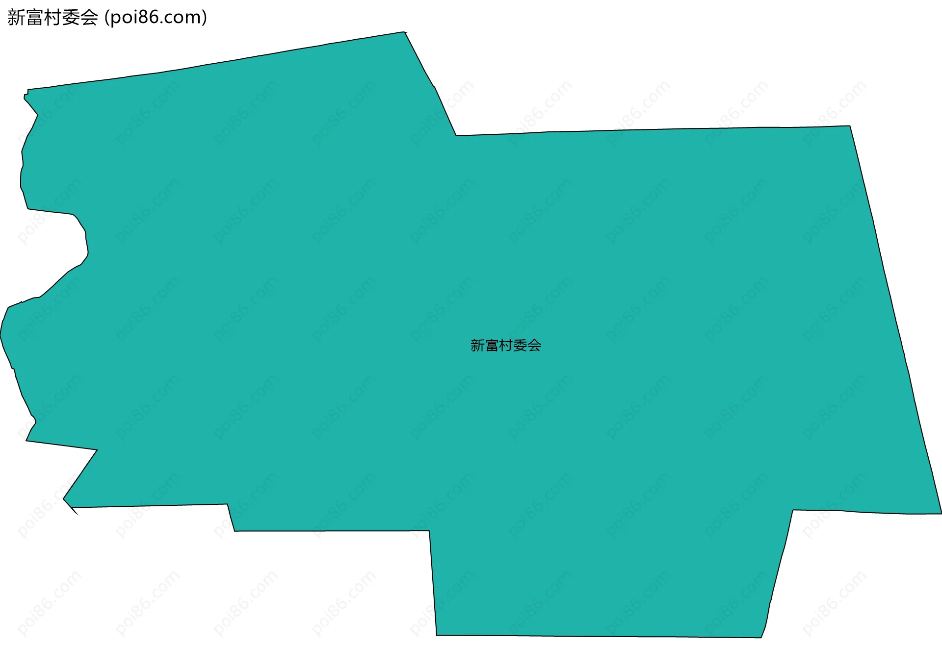 新富村委会边界地图