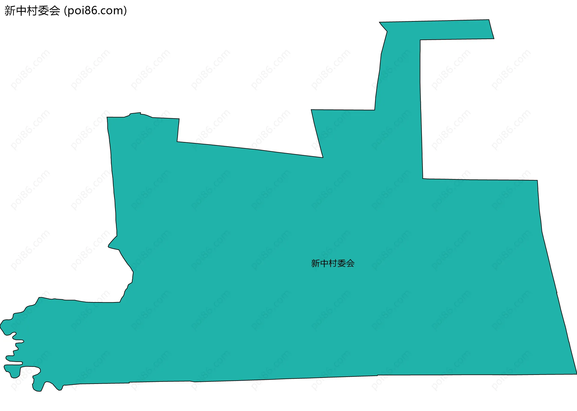 新中村委会边界地图
