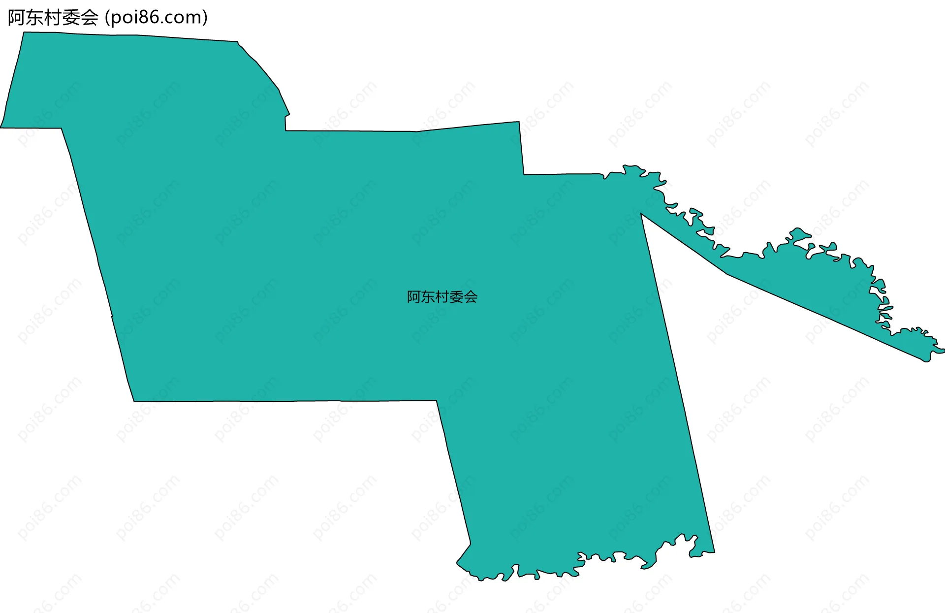 阿东村委会边界地图
