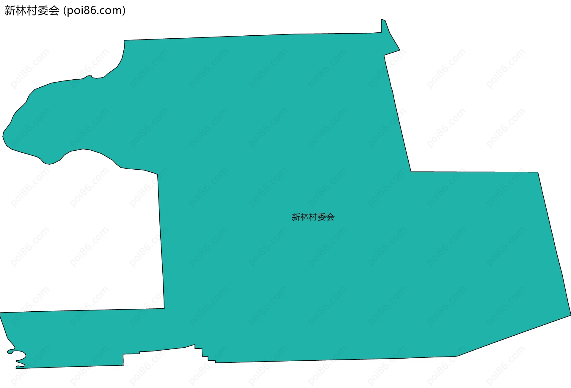 新林村委会边界地图