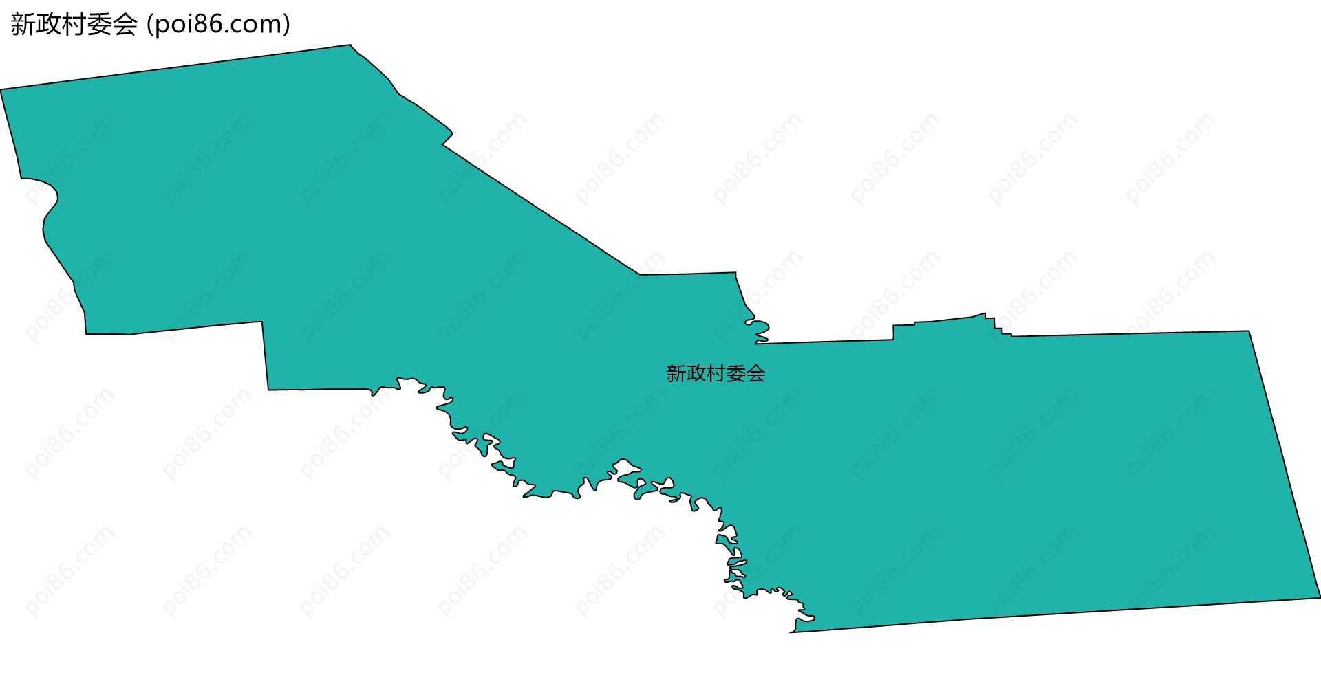 新政村委会边界地图