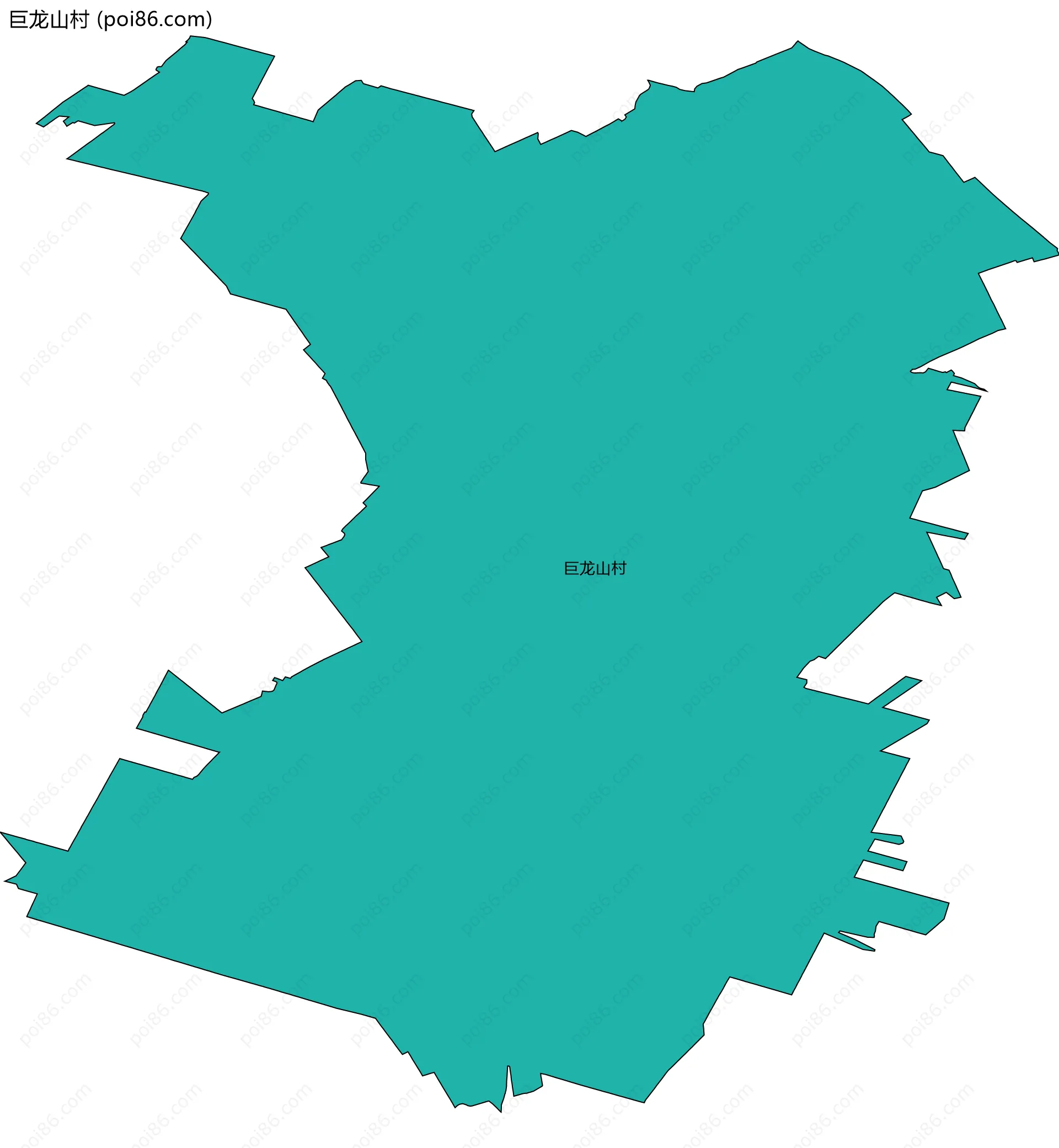 巨龙山村边界地图
