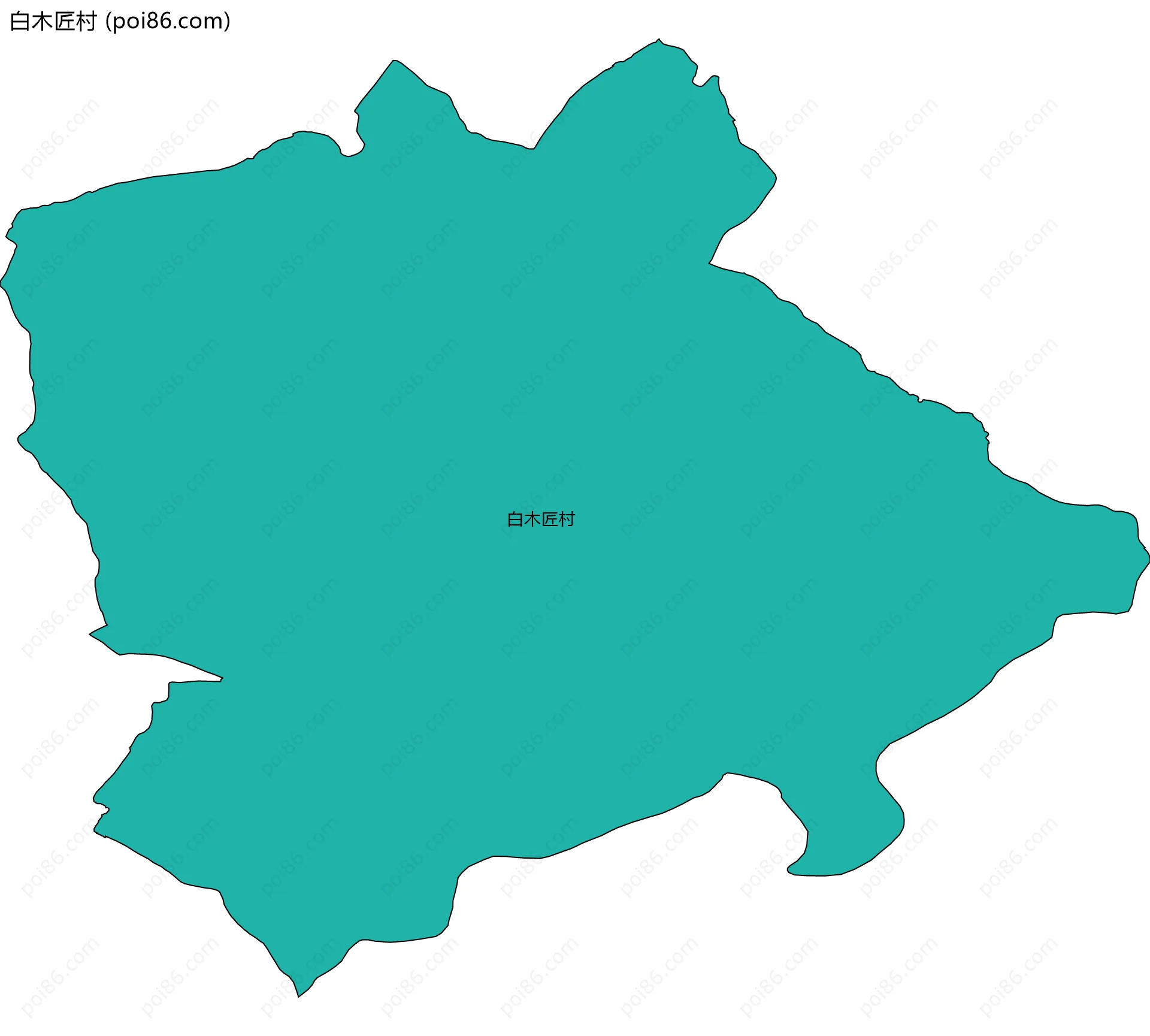 白木匠村边界地图