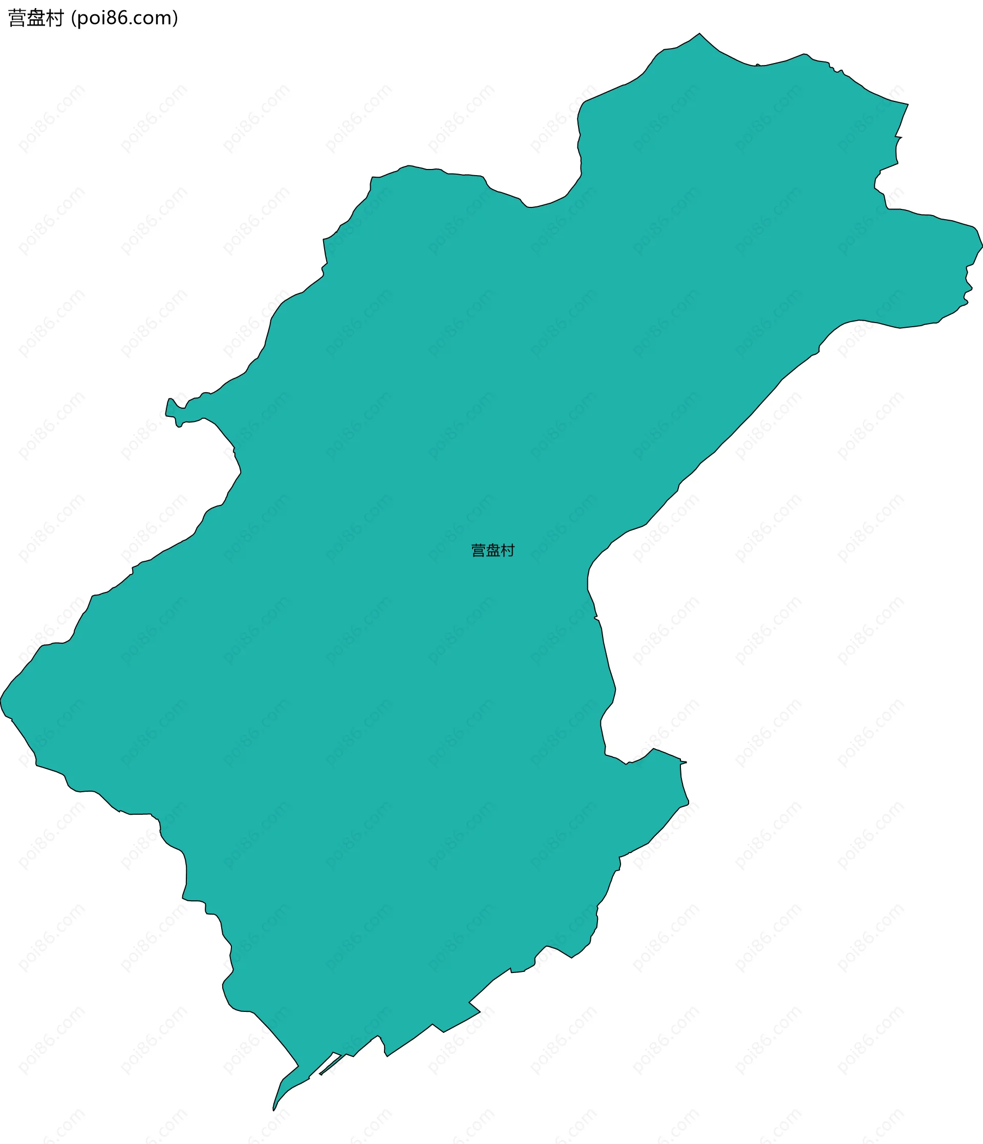 营盘村边界地图