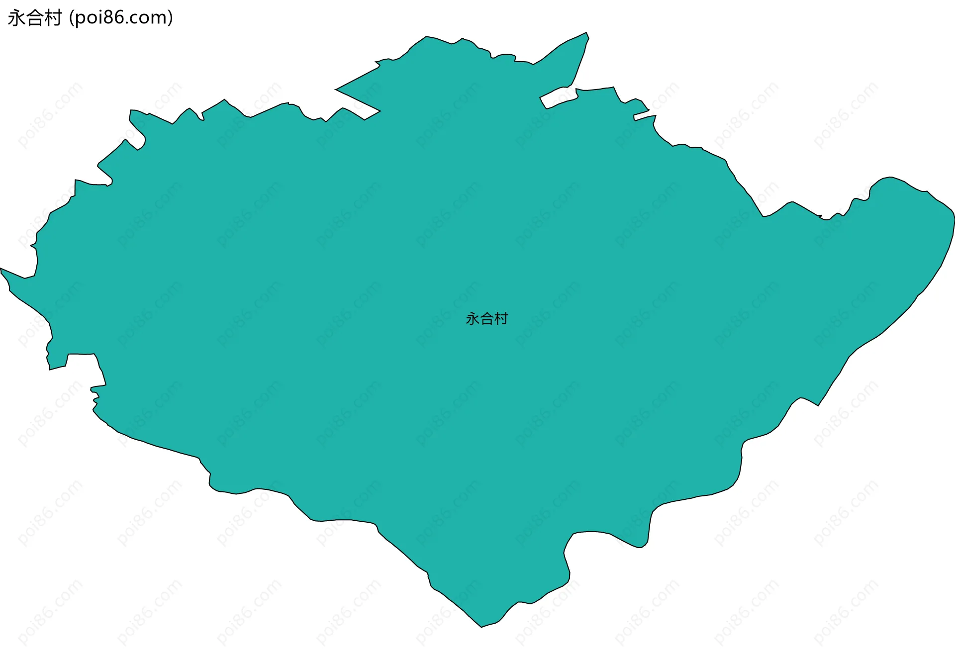 永合村边界地图