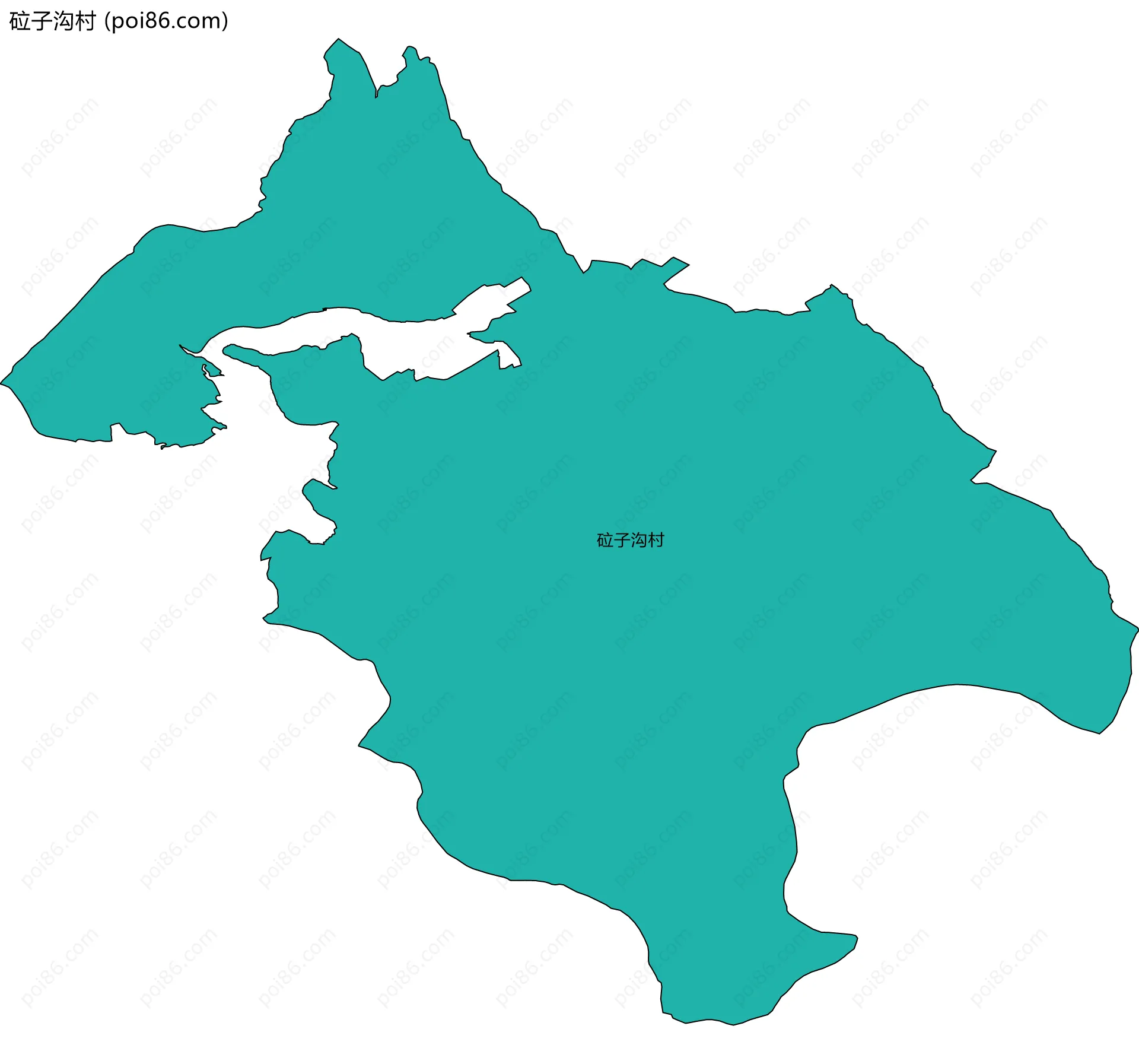 砬子沟村边界地图