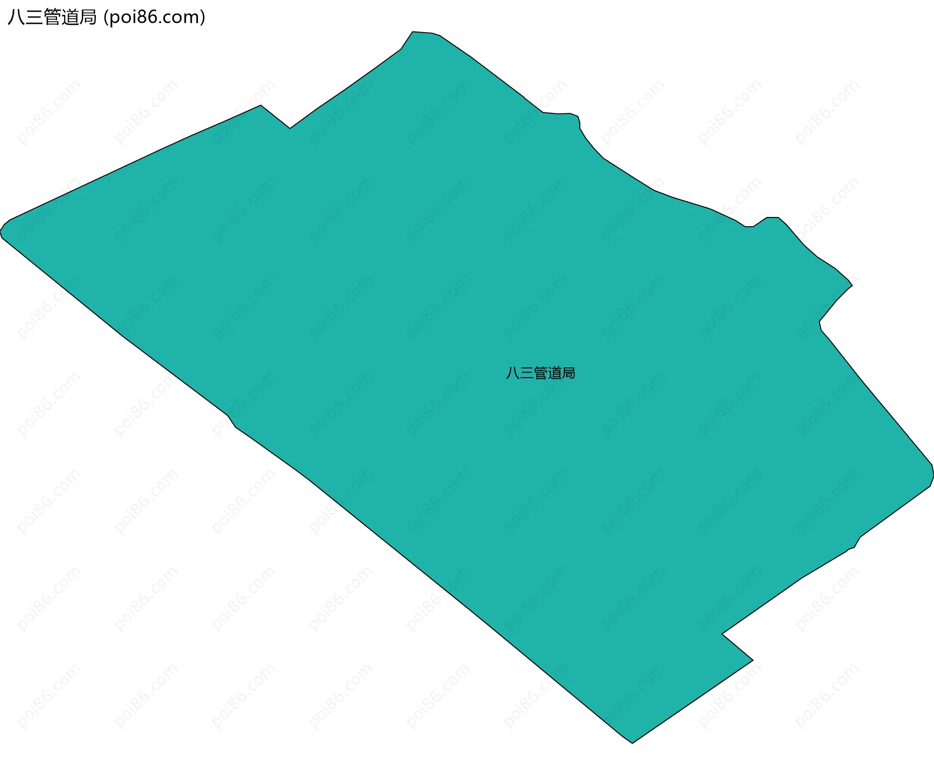 八三管道局边界地图