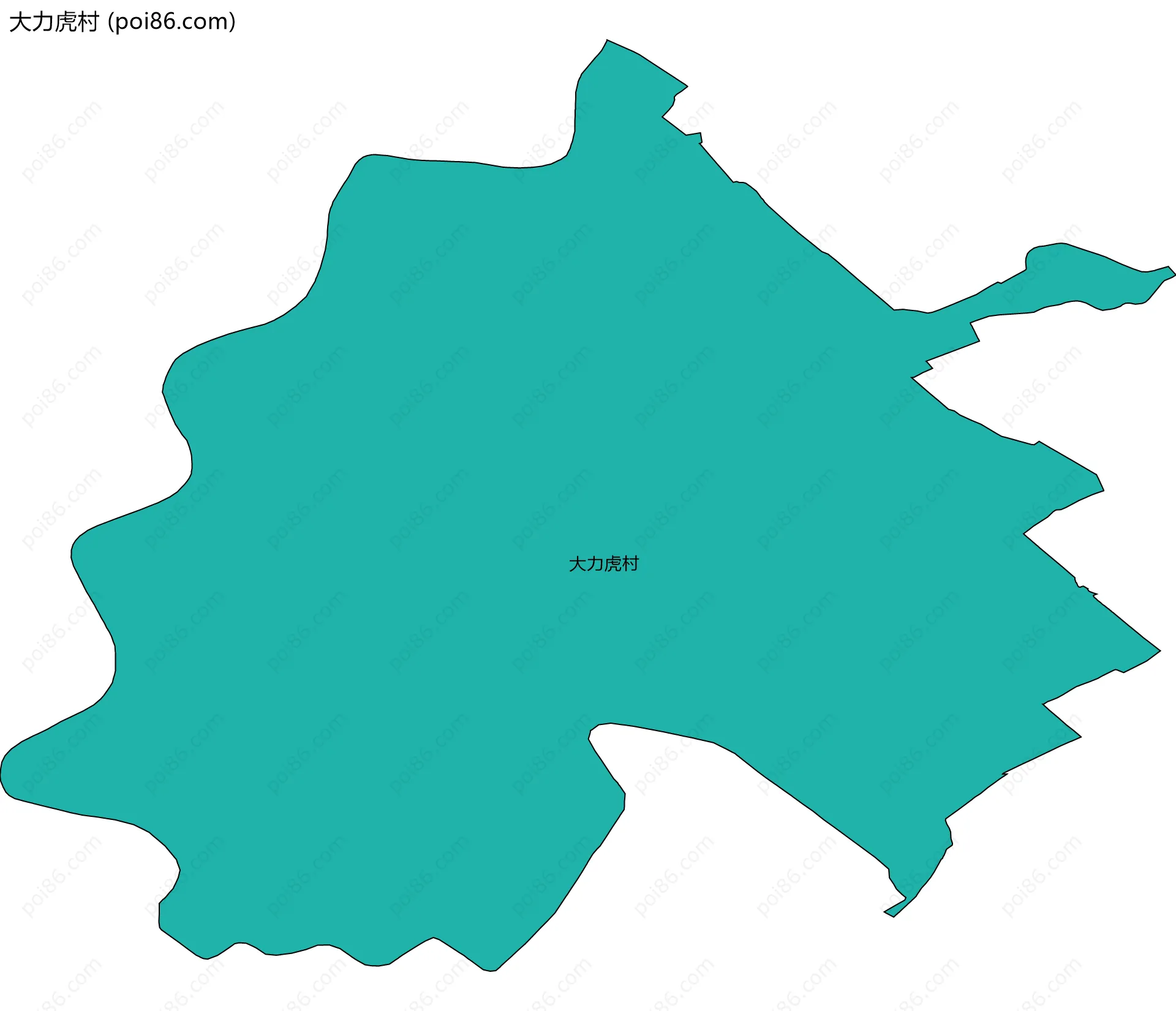 大力虎村边界地图