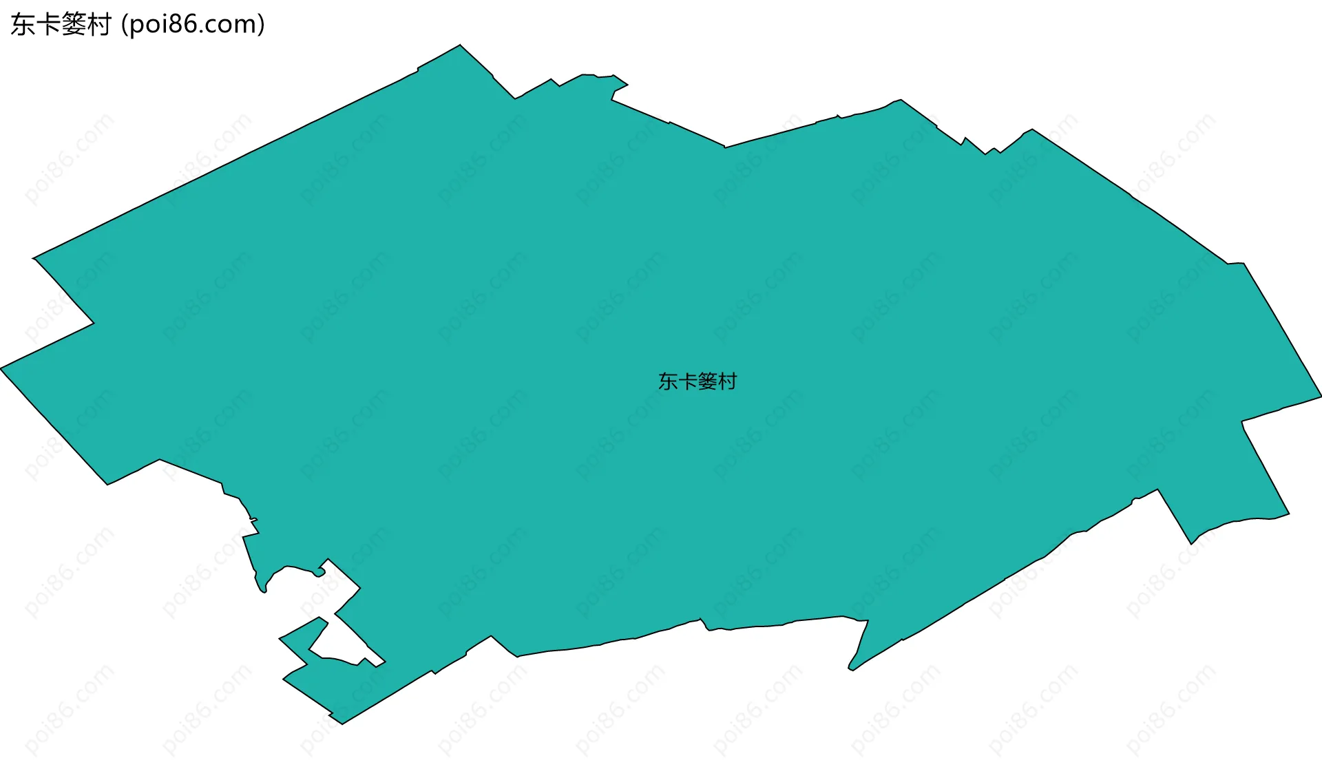 东卡篓村边界地图